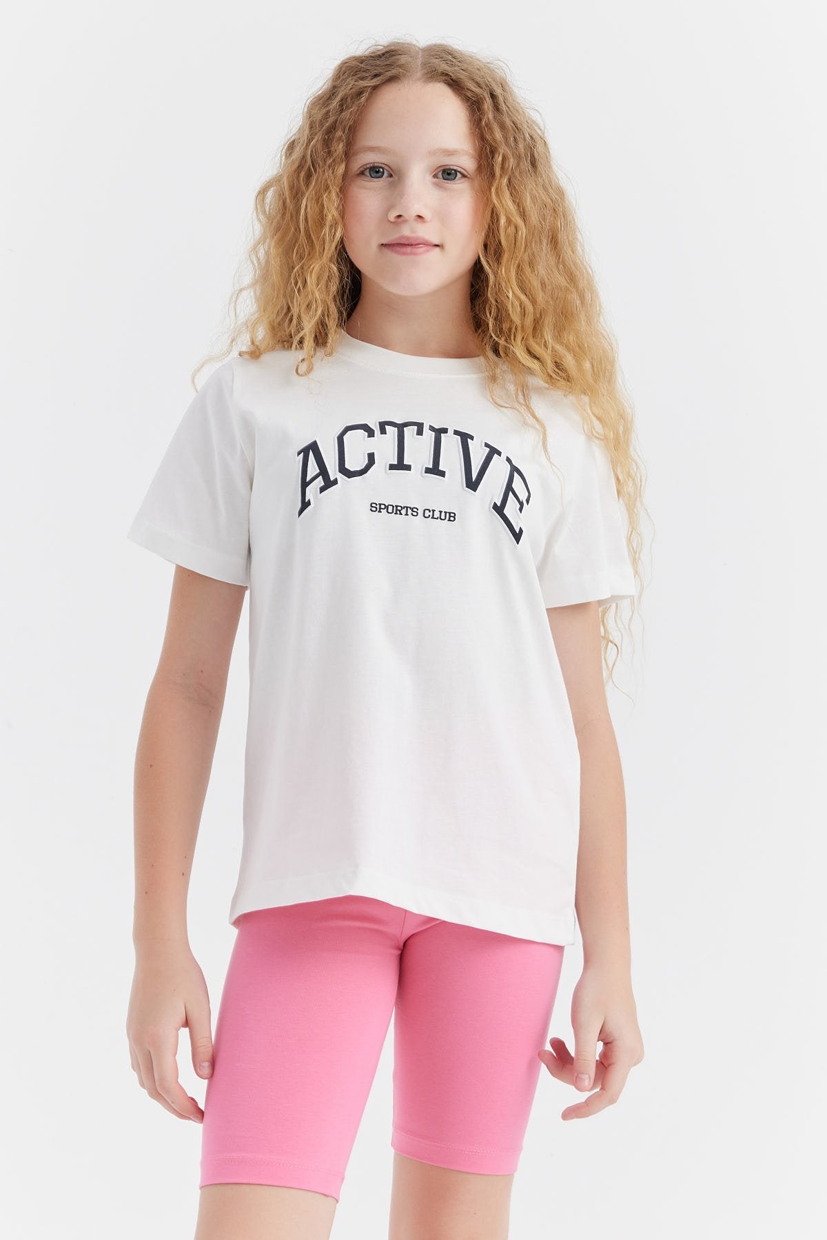 Girl's Text Printed T-shirt