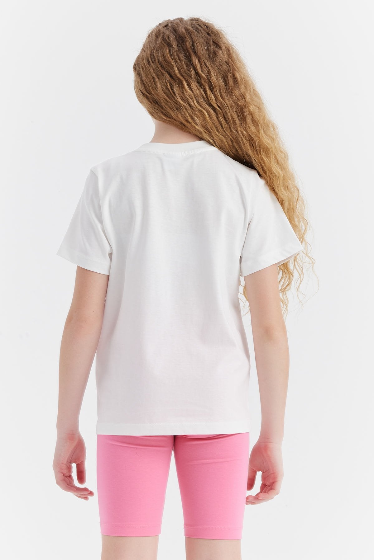 Kız Çocuk Yazılı Baskılı Tişört