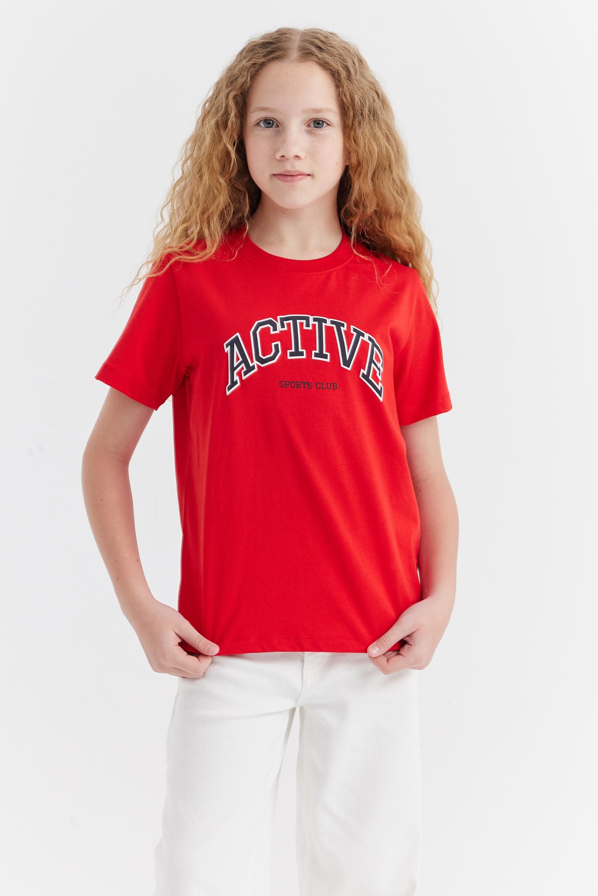 Girl's Text Printed T-shirt