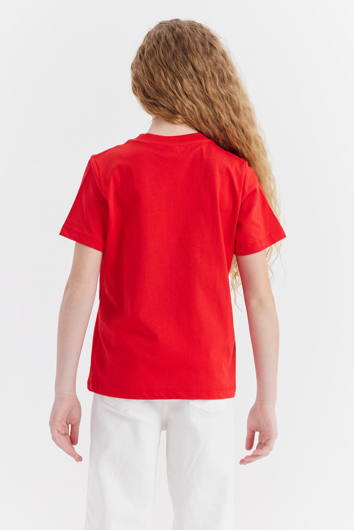Kız Çocuk Yazılı Baskılı Tişört