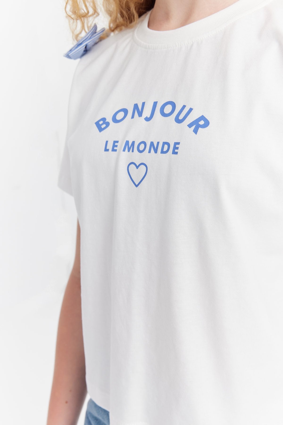 Girl's Ribbon Detailed T-shirt