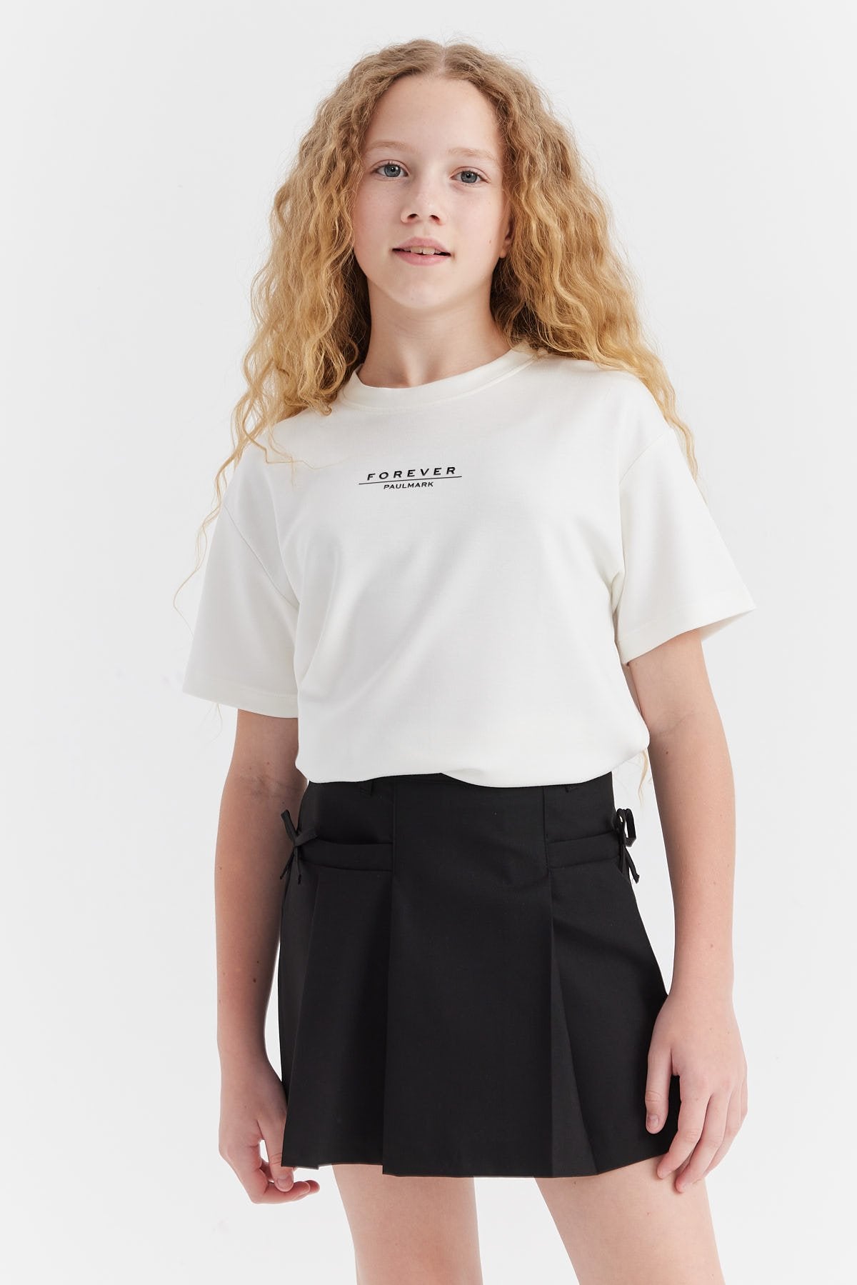 Girl's Text Printed T-shirt
