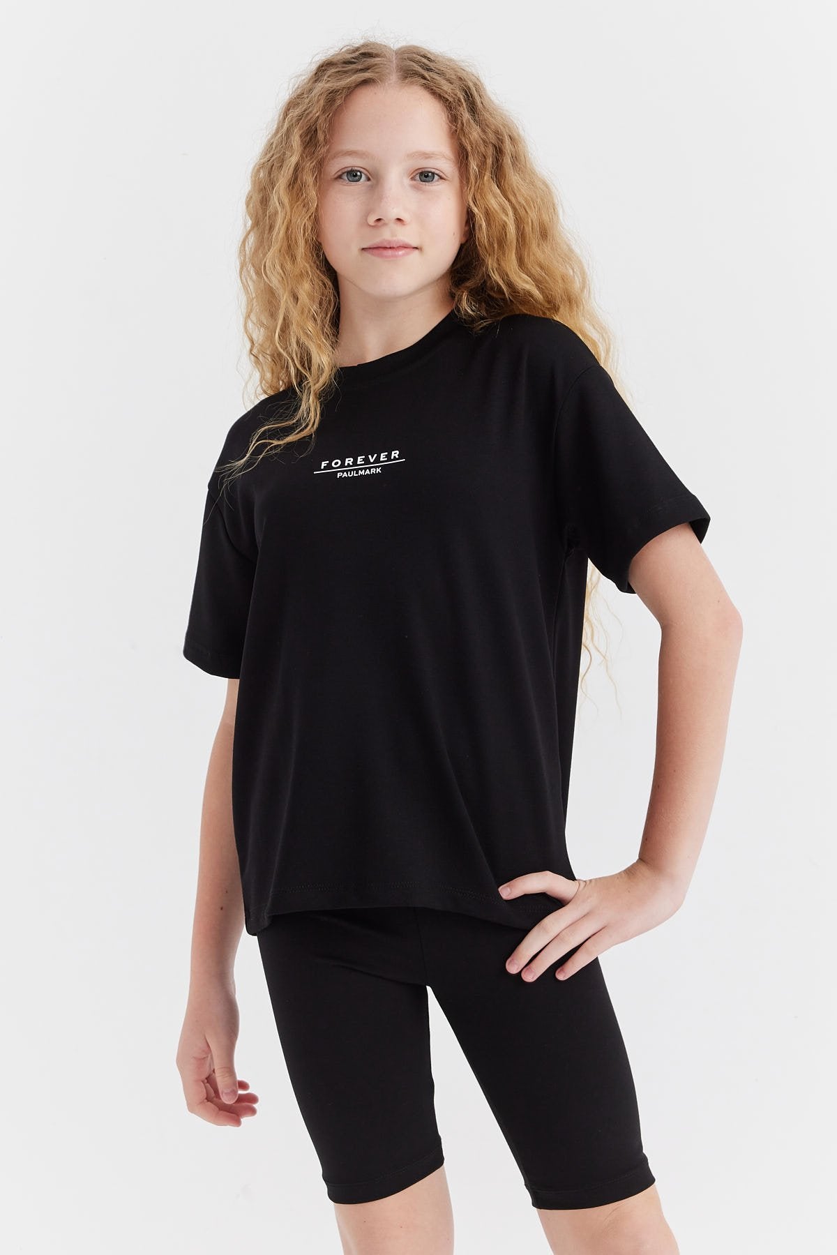 Girl's Text Printed T-shirt
