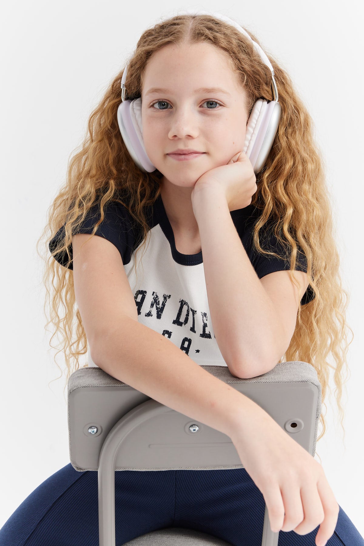 Girl's Printed Detailed T-shirt