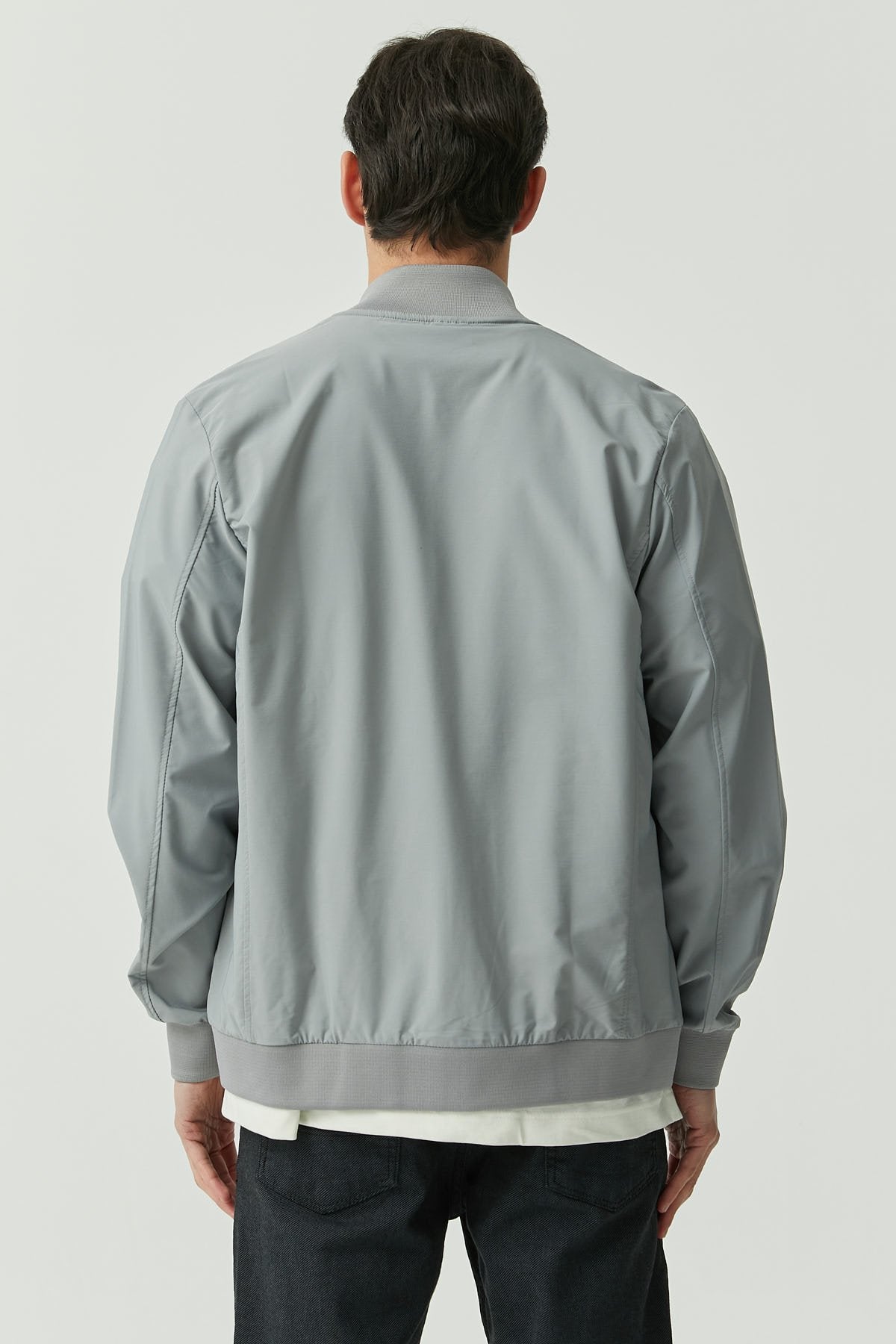Men's Front Zippered Thin Coat