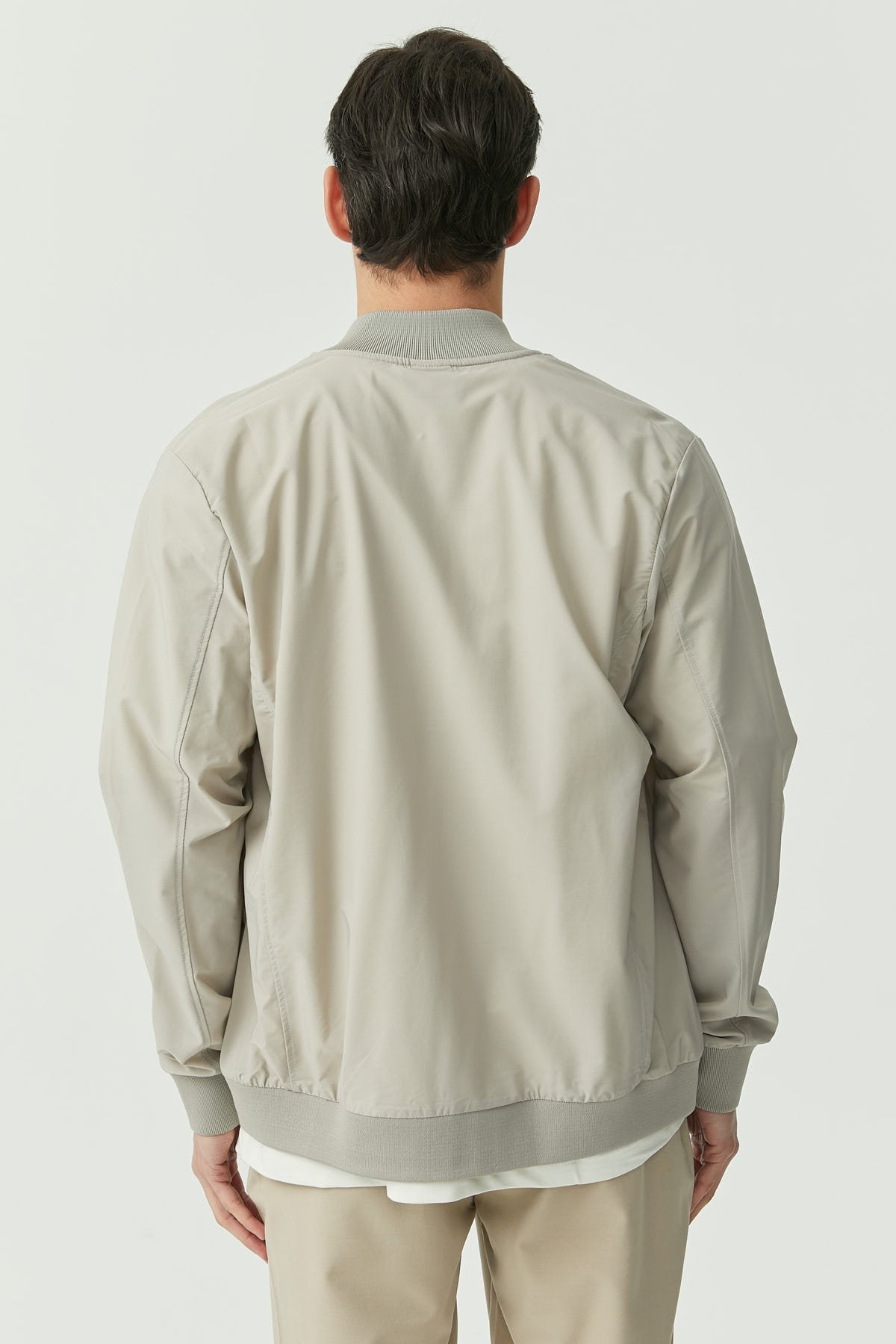 Men's Front Zippered Thin Coat