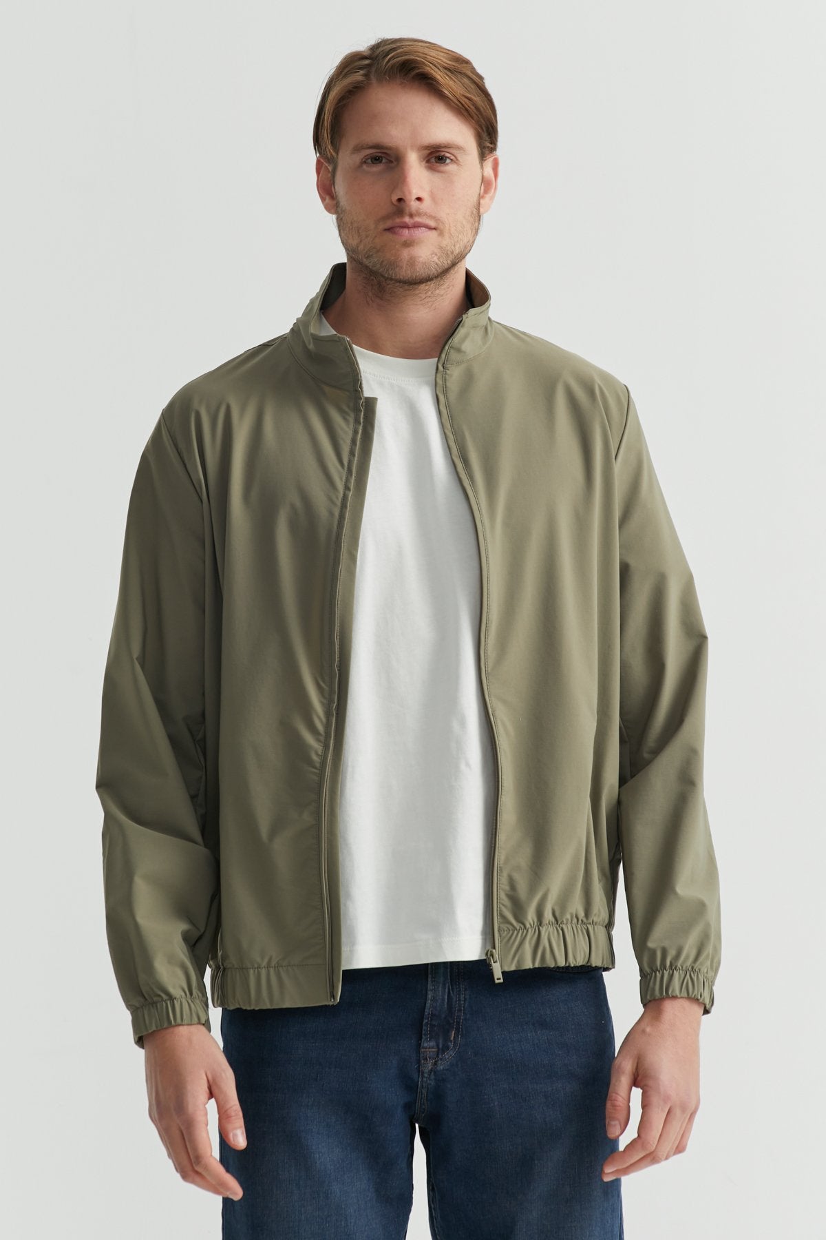Men's Zippered Thin Coat