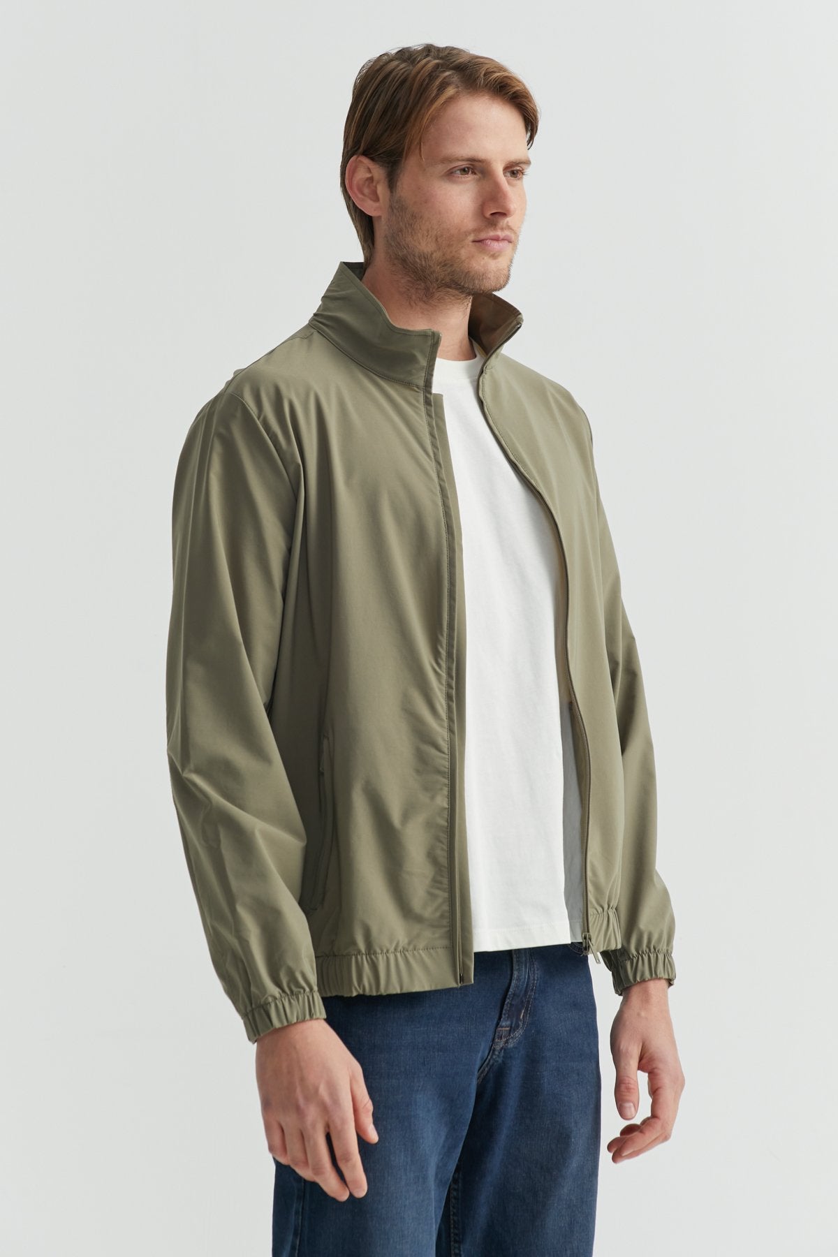 Men's Zippered Thin Coat