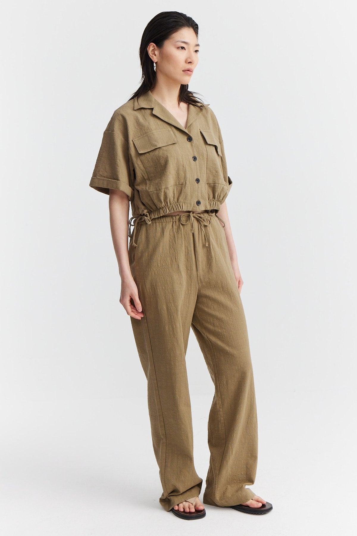 Women's Linen Look Trousers