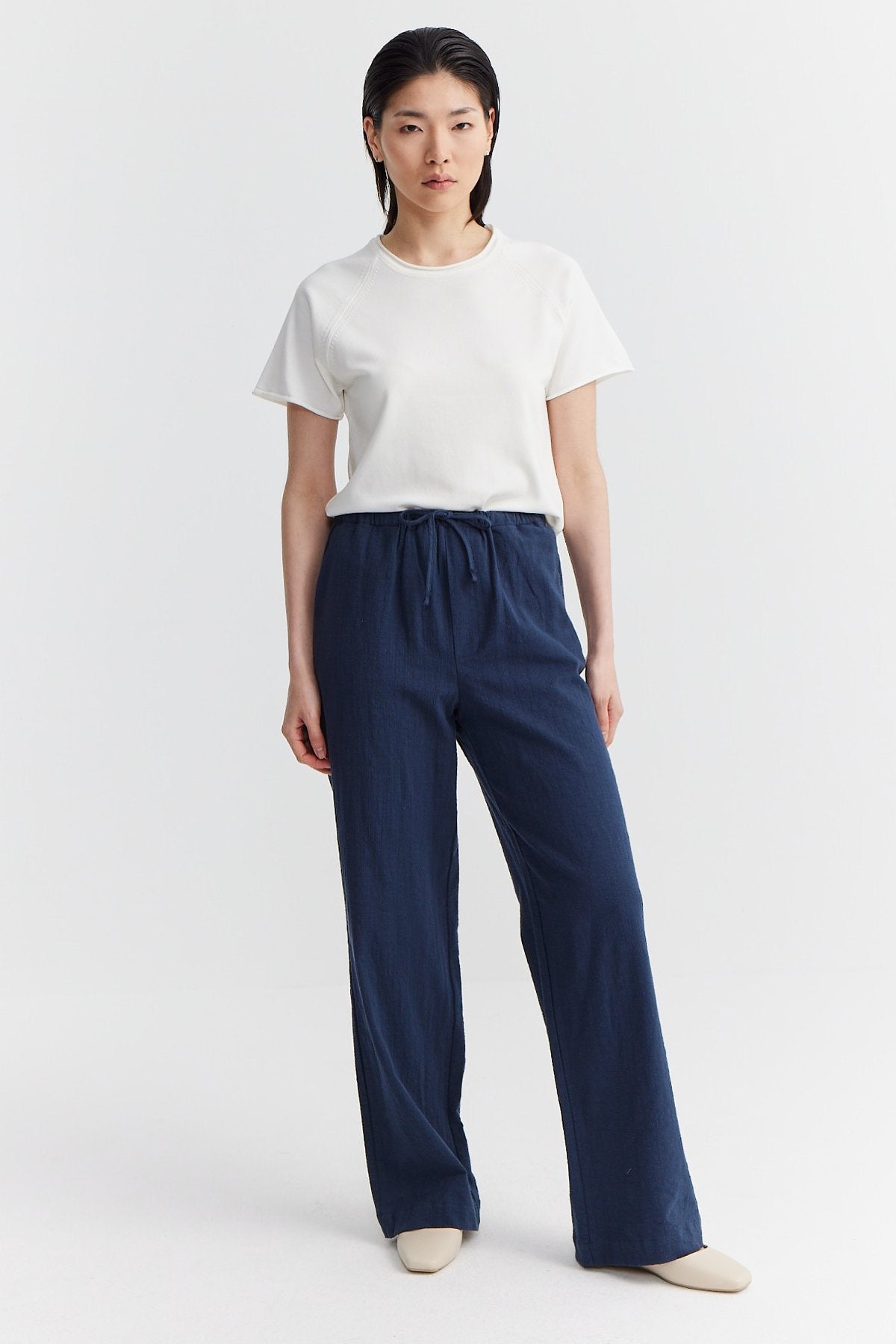 Women's Linen Look Trousers