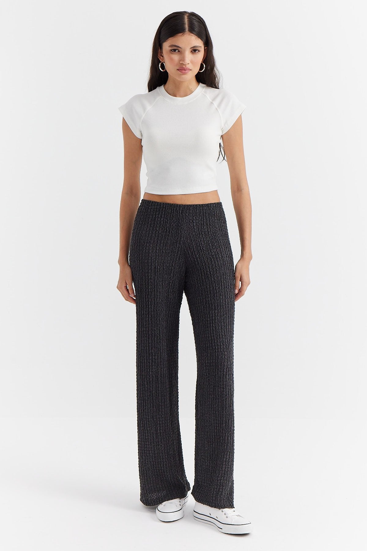 Women's Textured Trousers