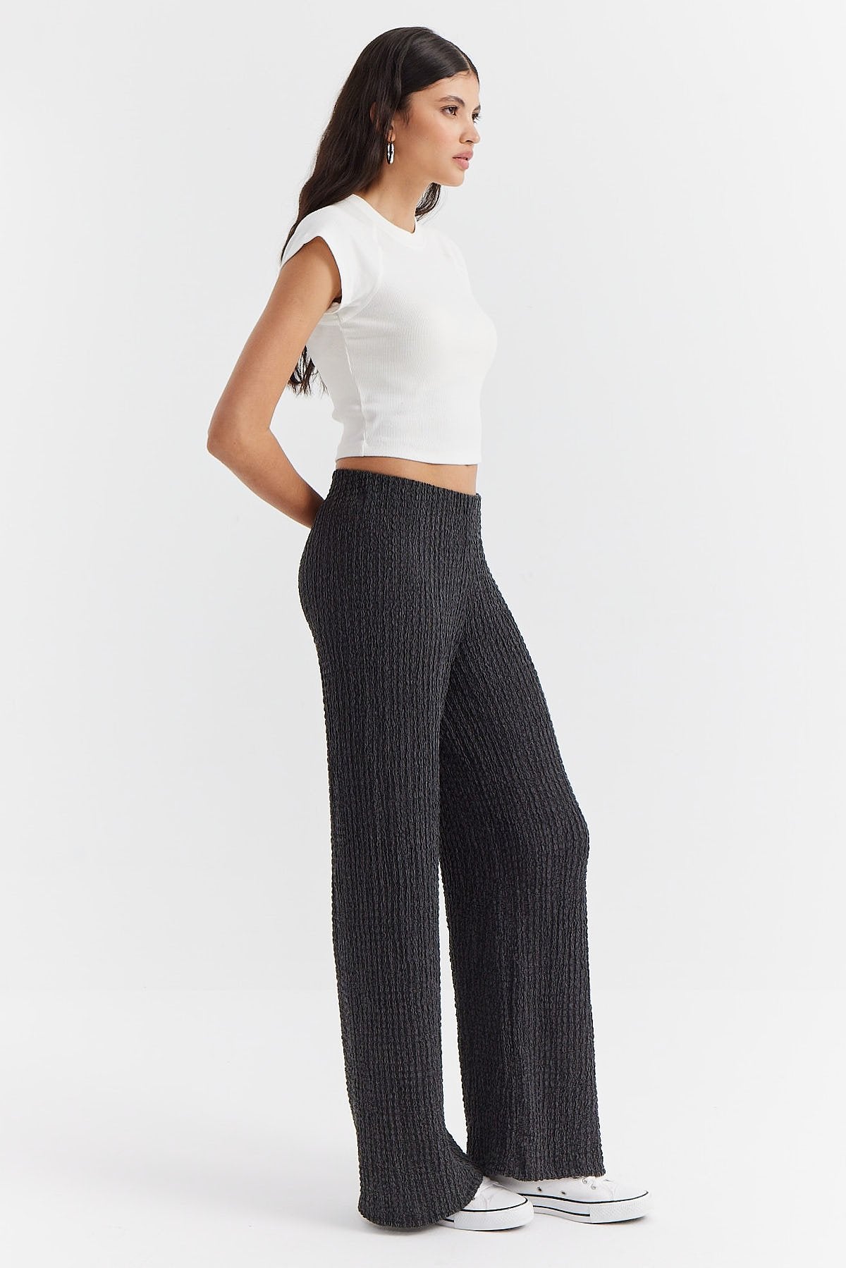 Women's Textured Trousers