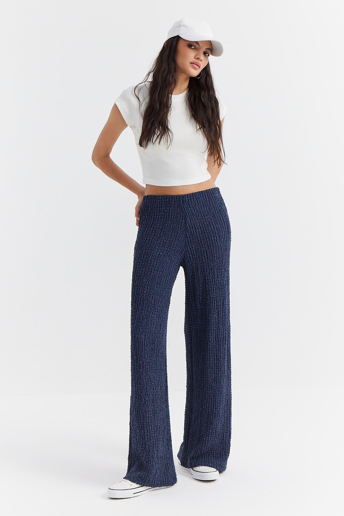 Women's Textured Trousers