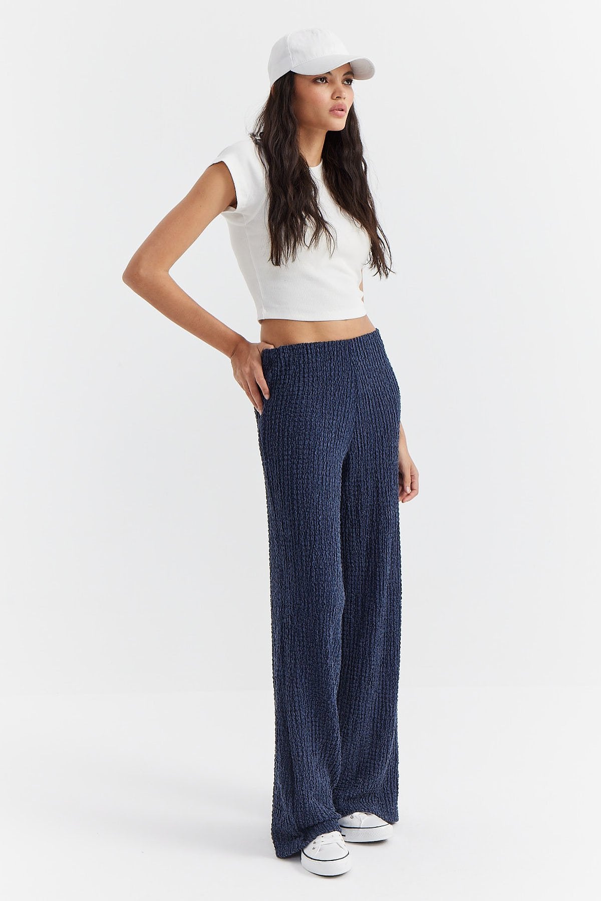 Women's Textured Trousers