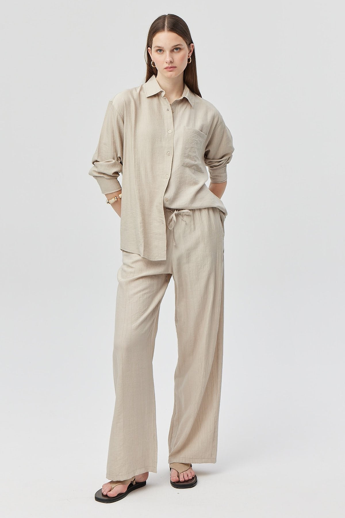 بنطلون نسائي برباط الخصر