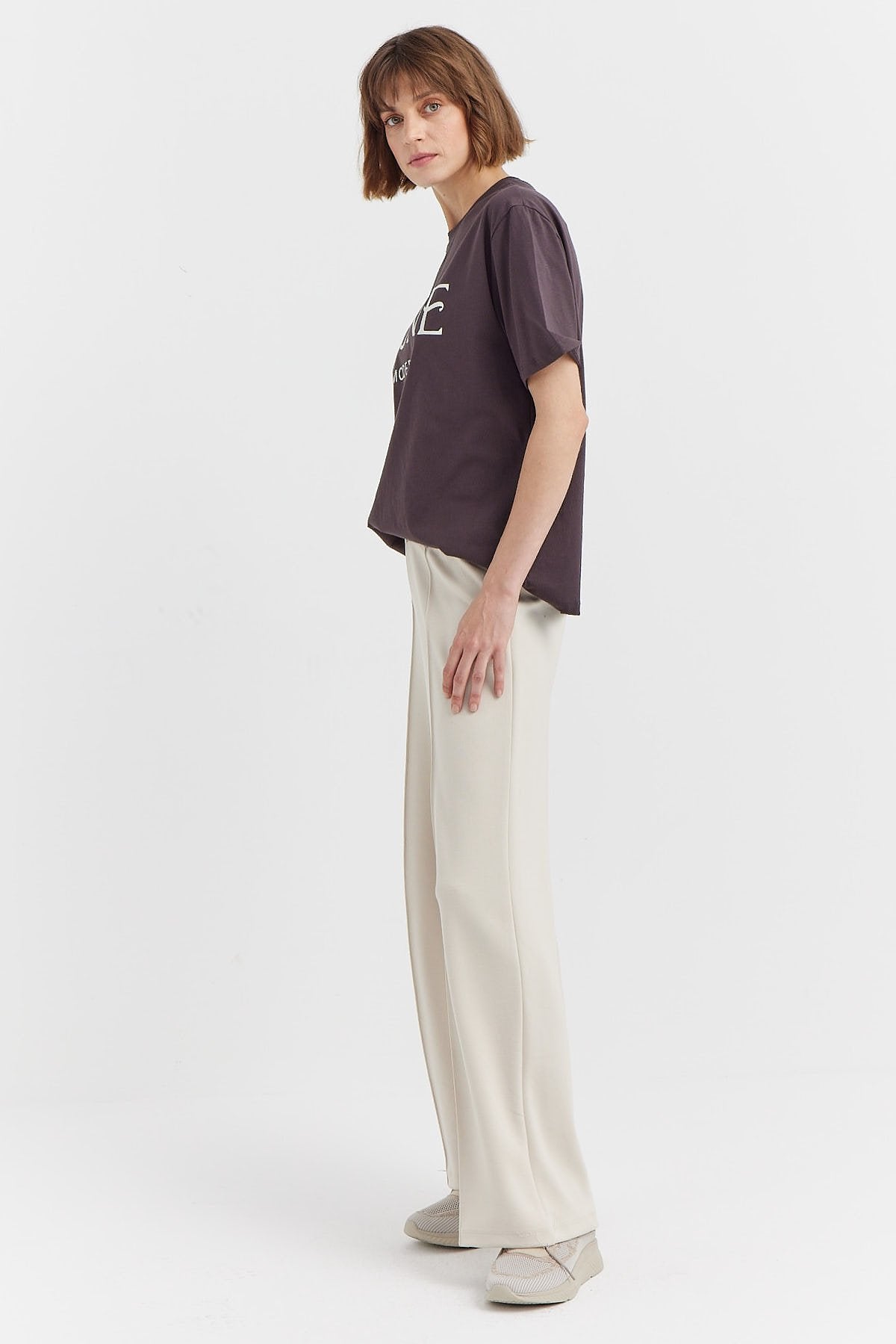 Women's Front Stitch Detail Sweat Bottom