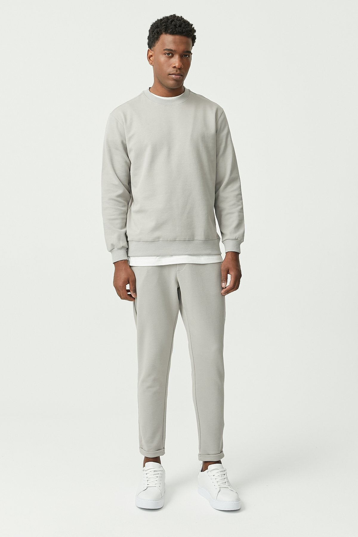 Men's Folded Leg Sweat Trousers
