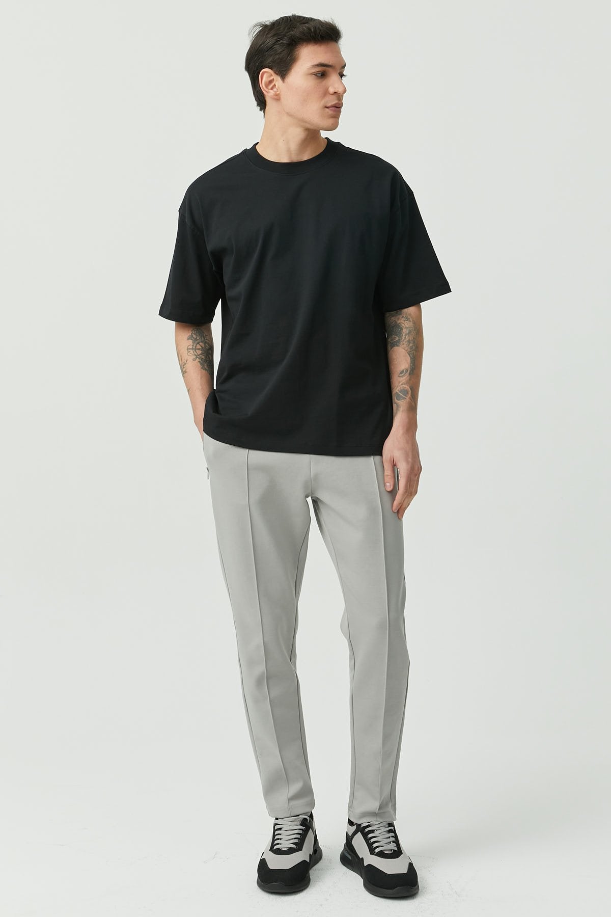 Tied Waist Sweat Pants