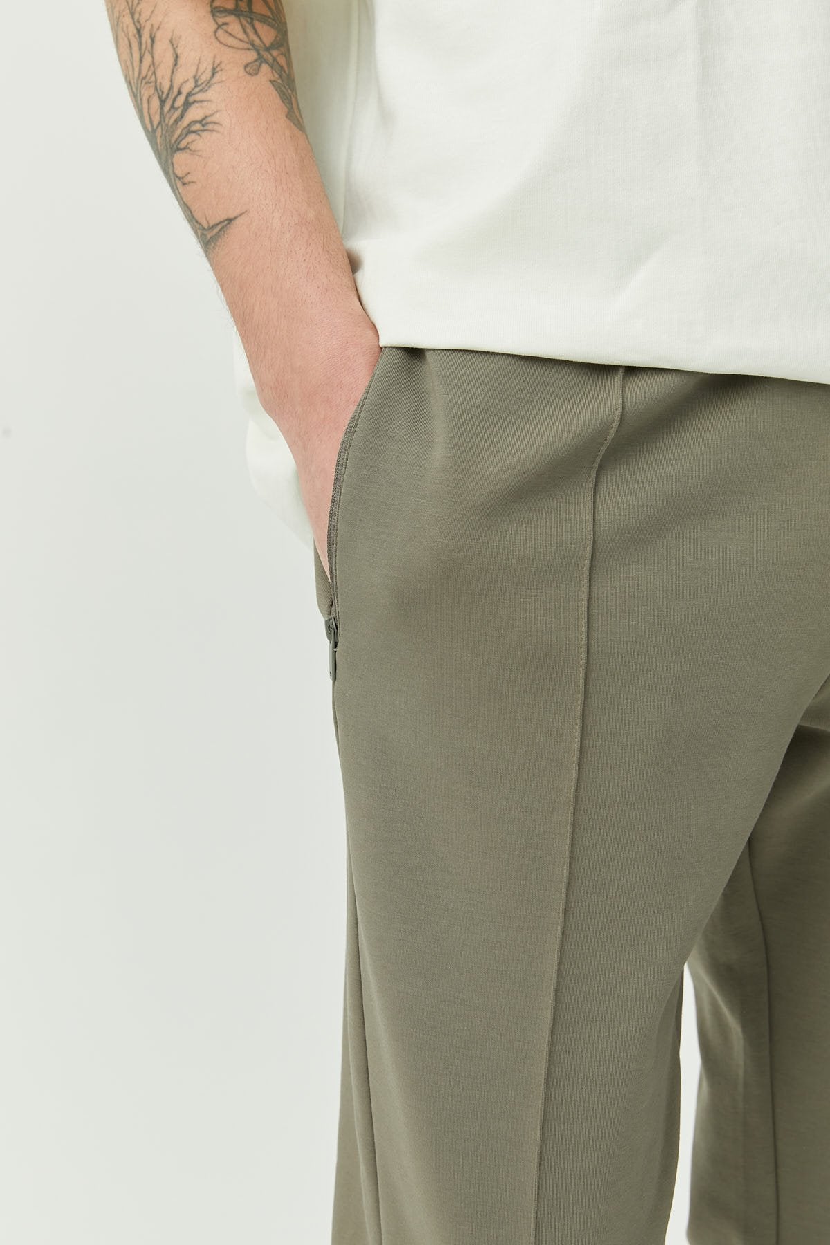 Tied Waist Sweat Pants