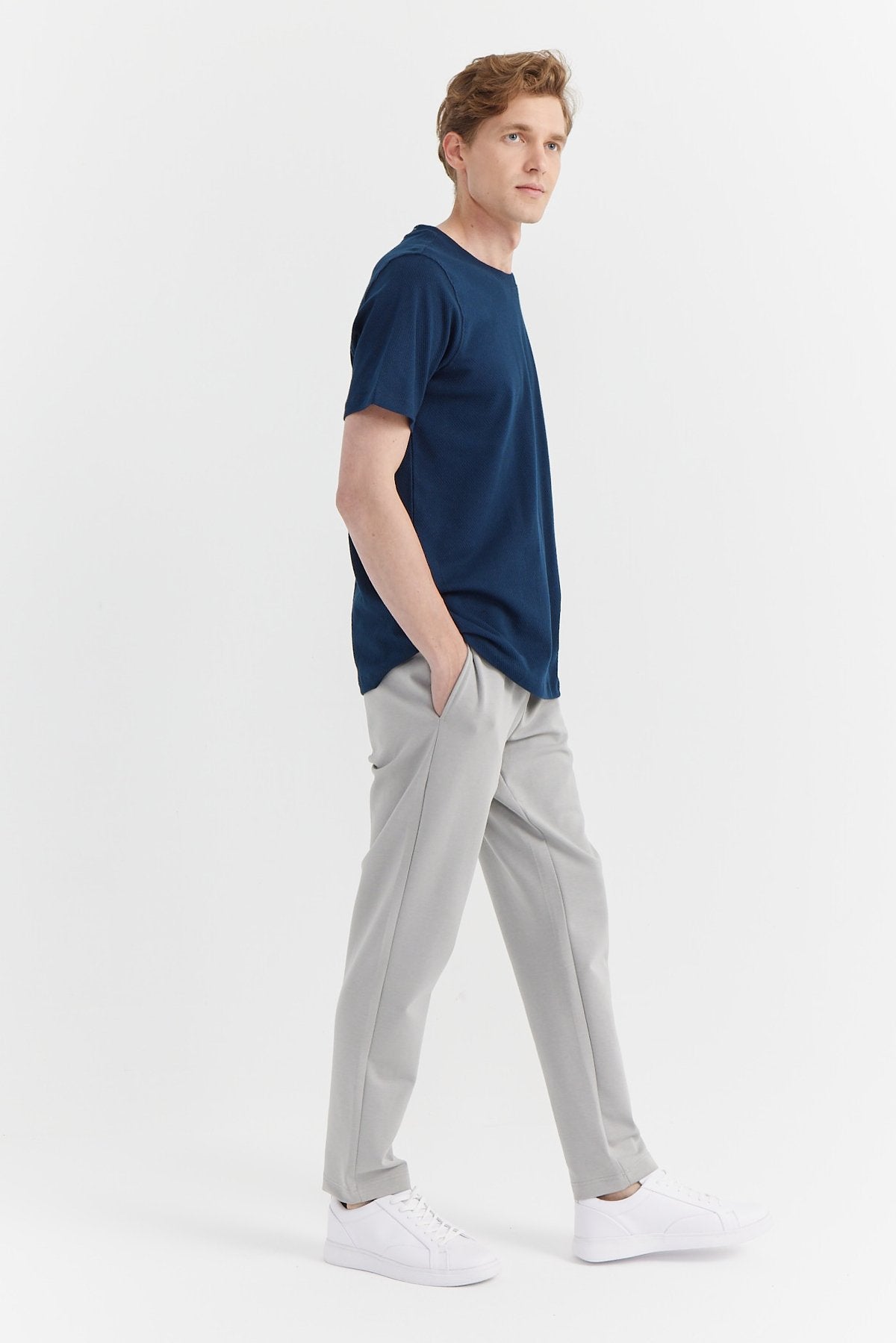Men's Tied Waist Sweat Bottom