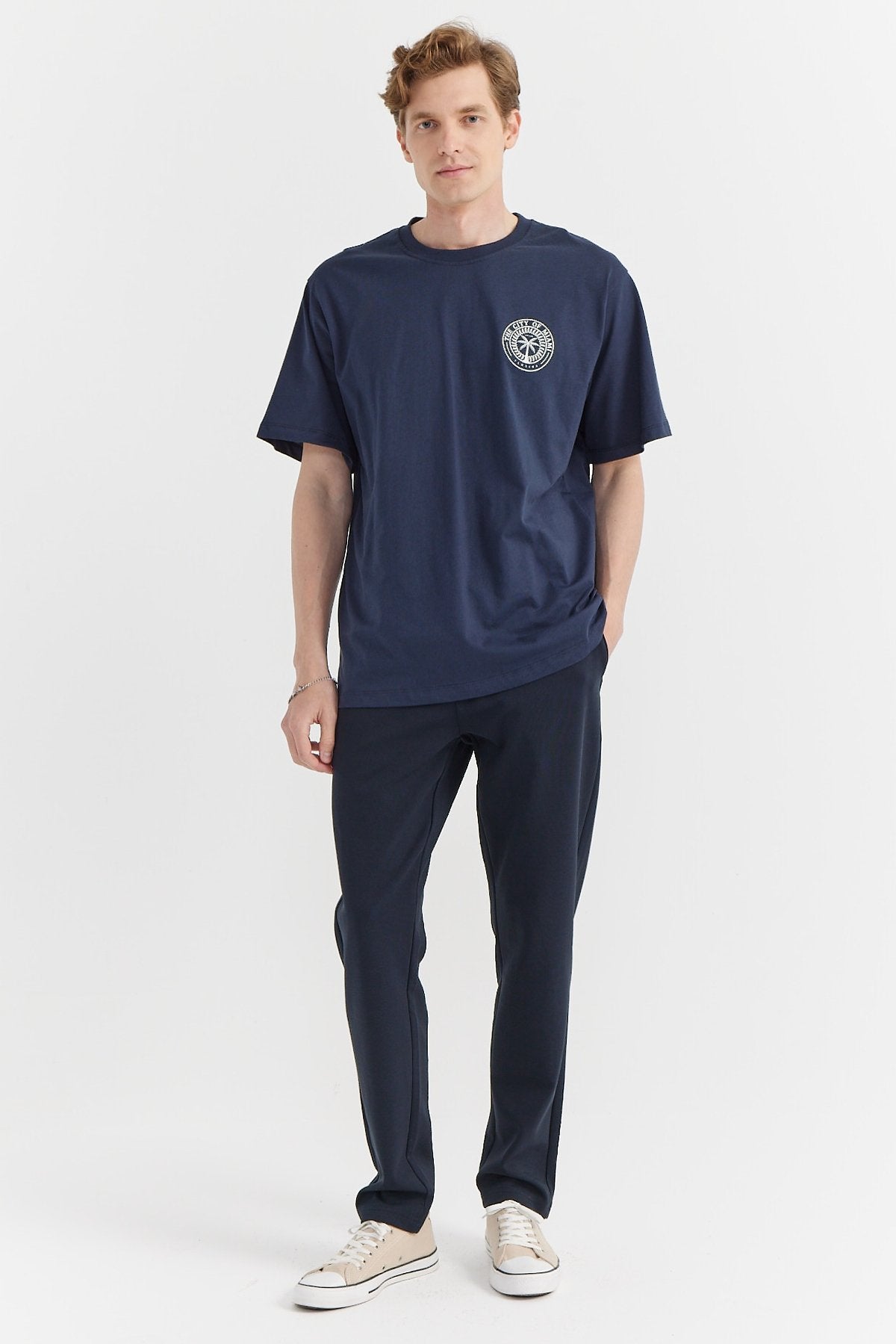 Men's Tied Waist Sweat Bottom