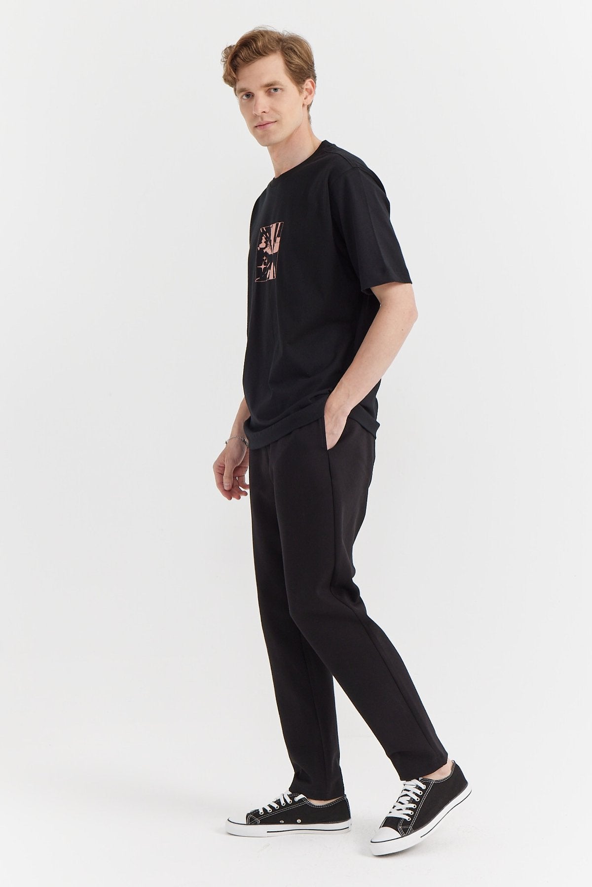 Men's Tied Waist Sweat Bottom