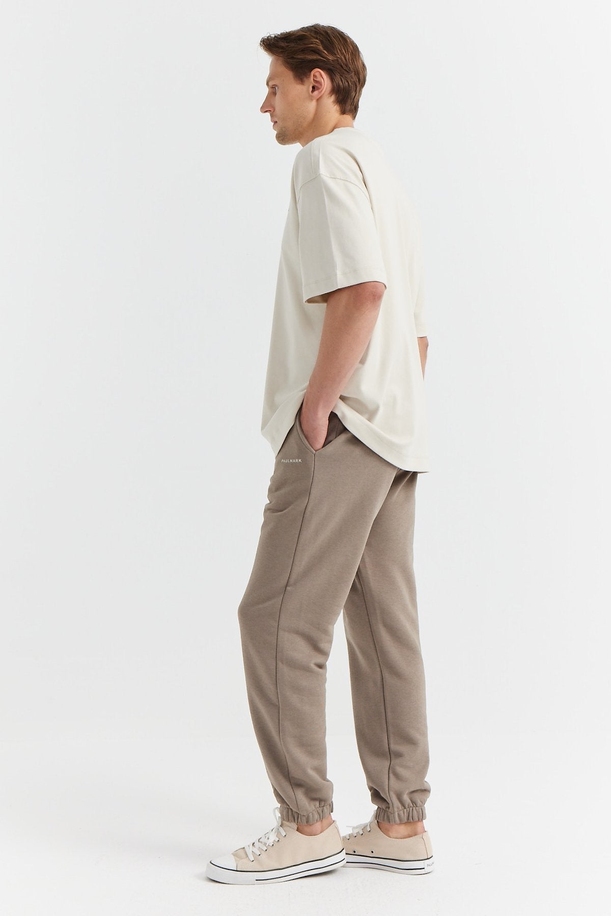 Men's Elastic Waistband Sweat Bottom