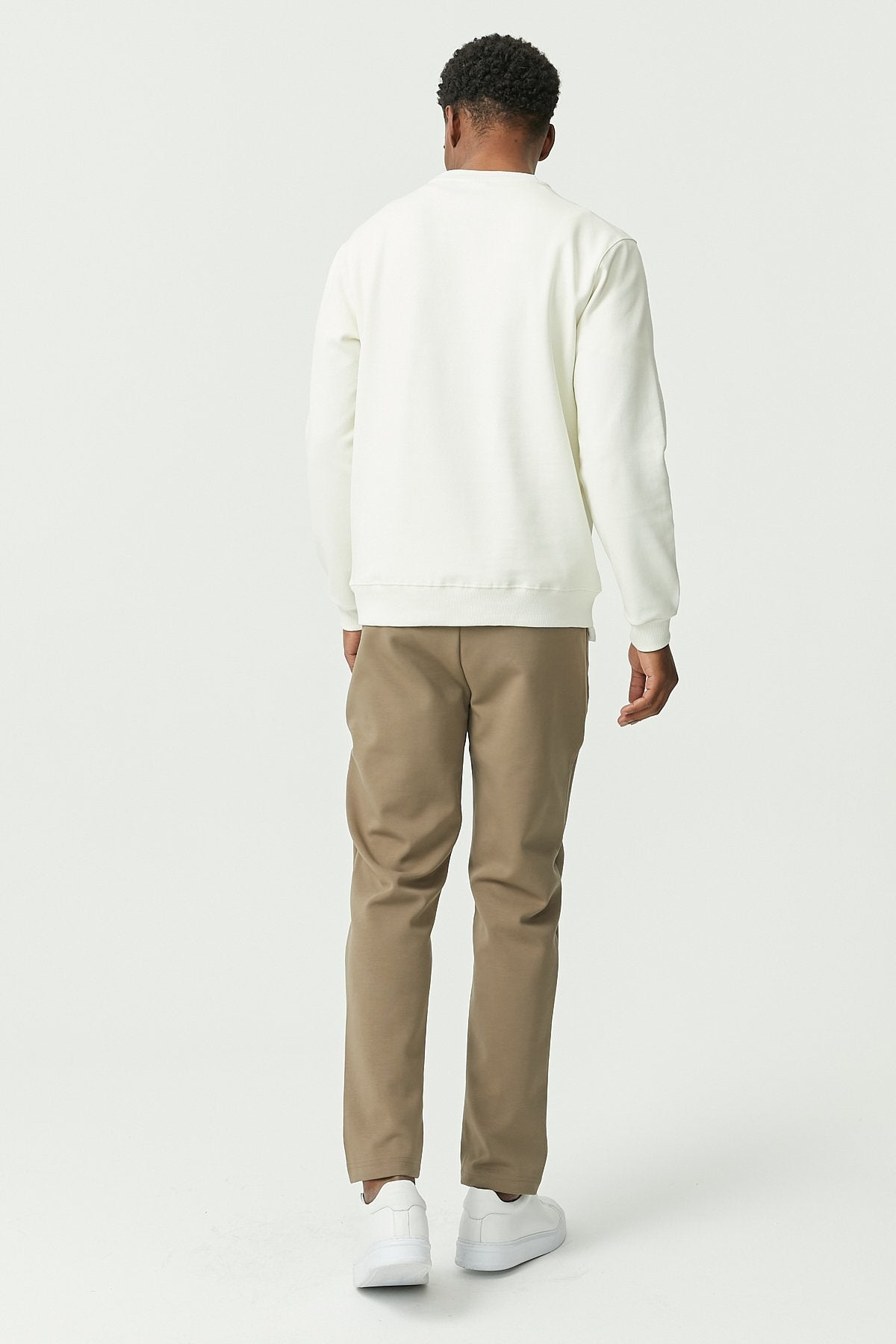 Sweat Pants with Front Stitching Detail