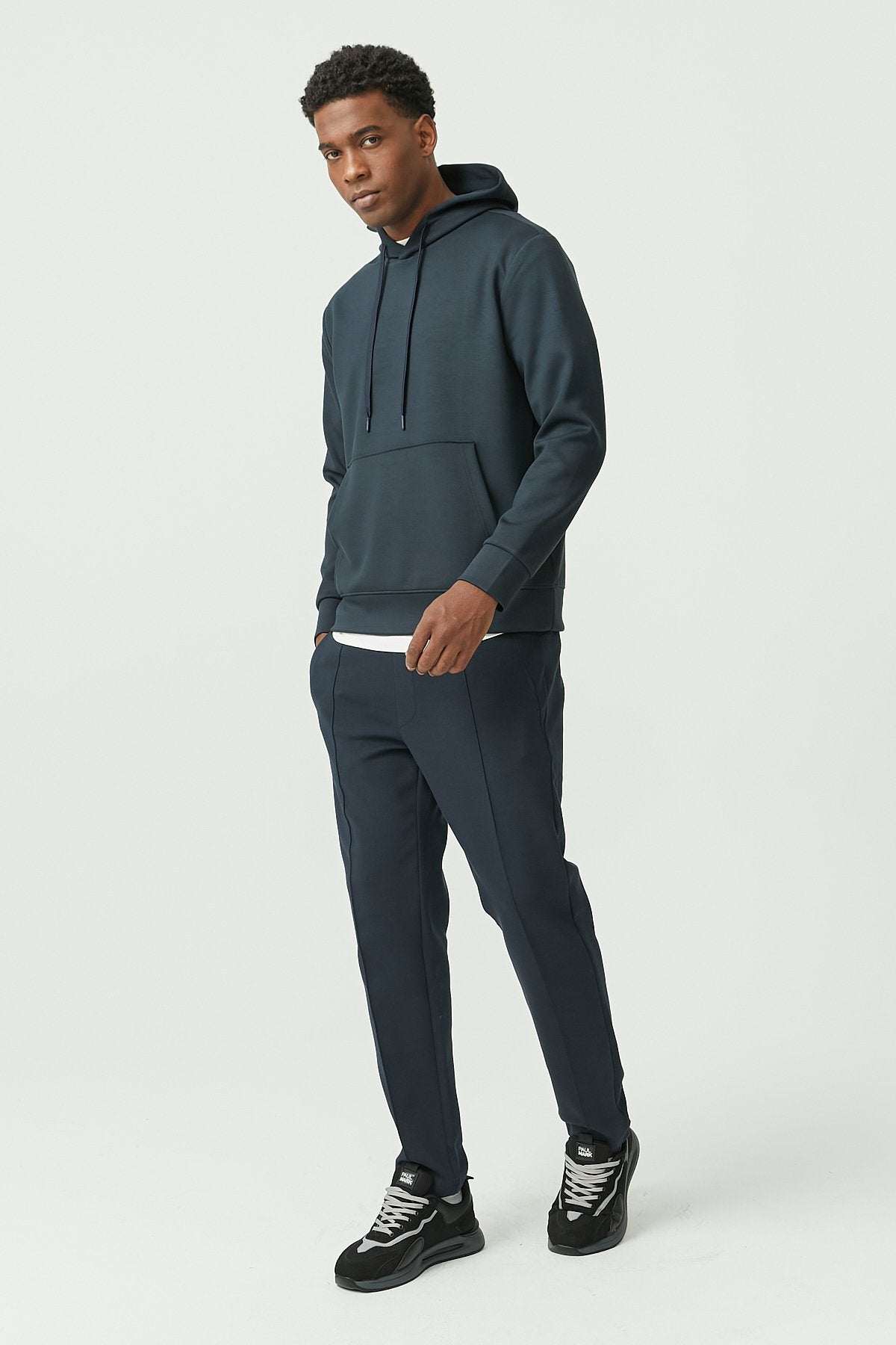 Sweat Pants with Front Stitching Detail