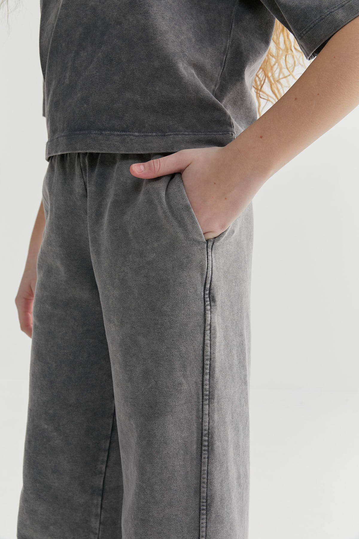 Girl's Elastic Waist Sweat Bottom