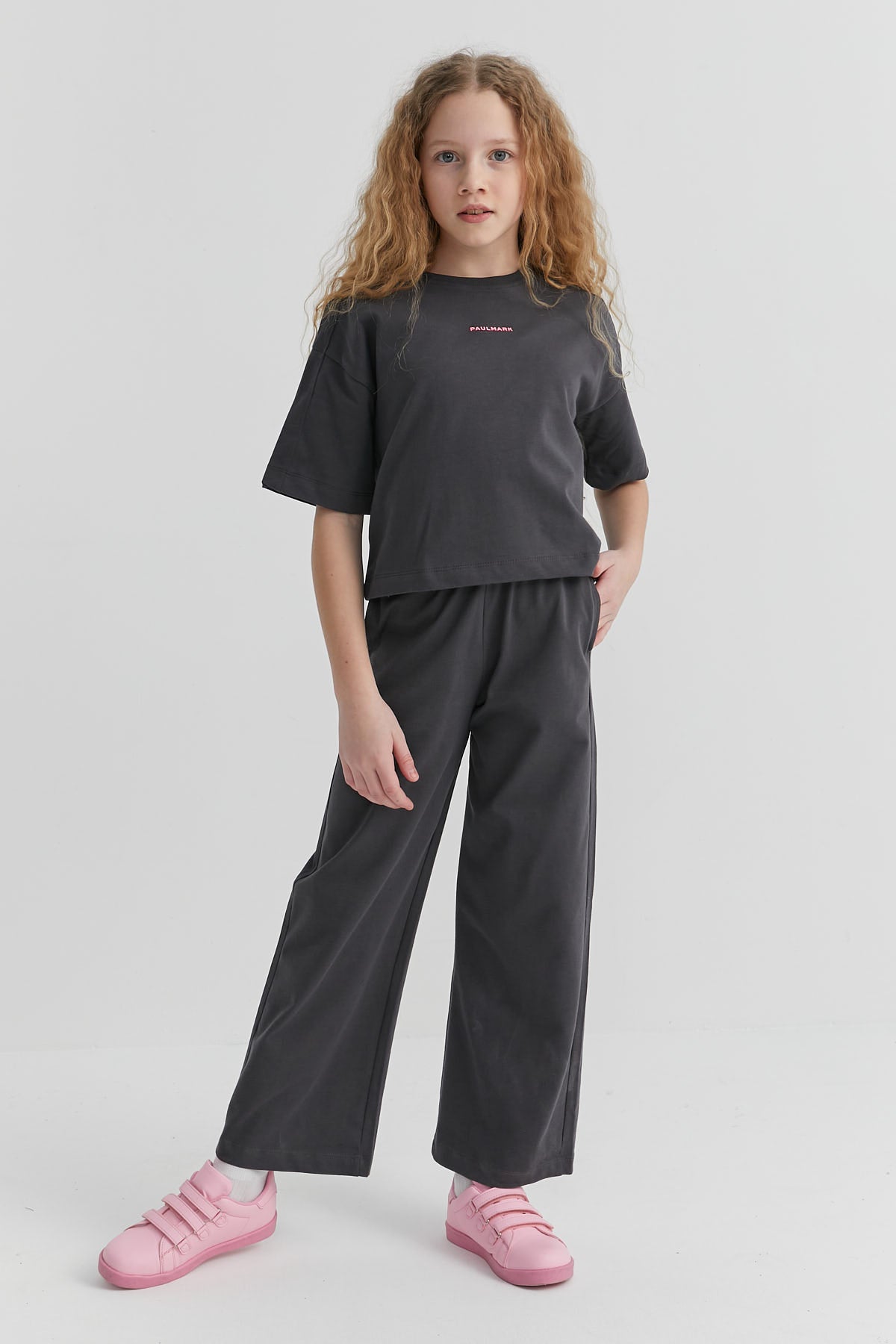 Girl's Elastic Waist Sweat Bottom
