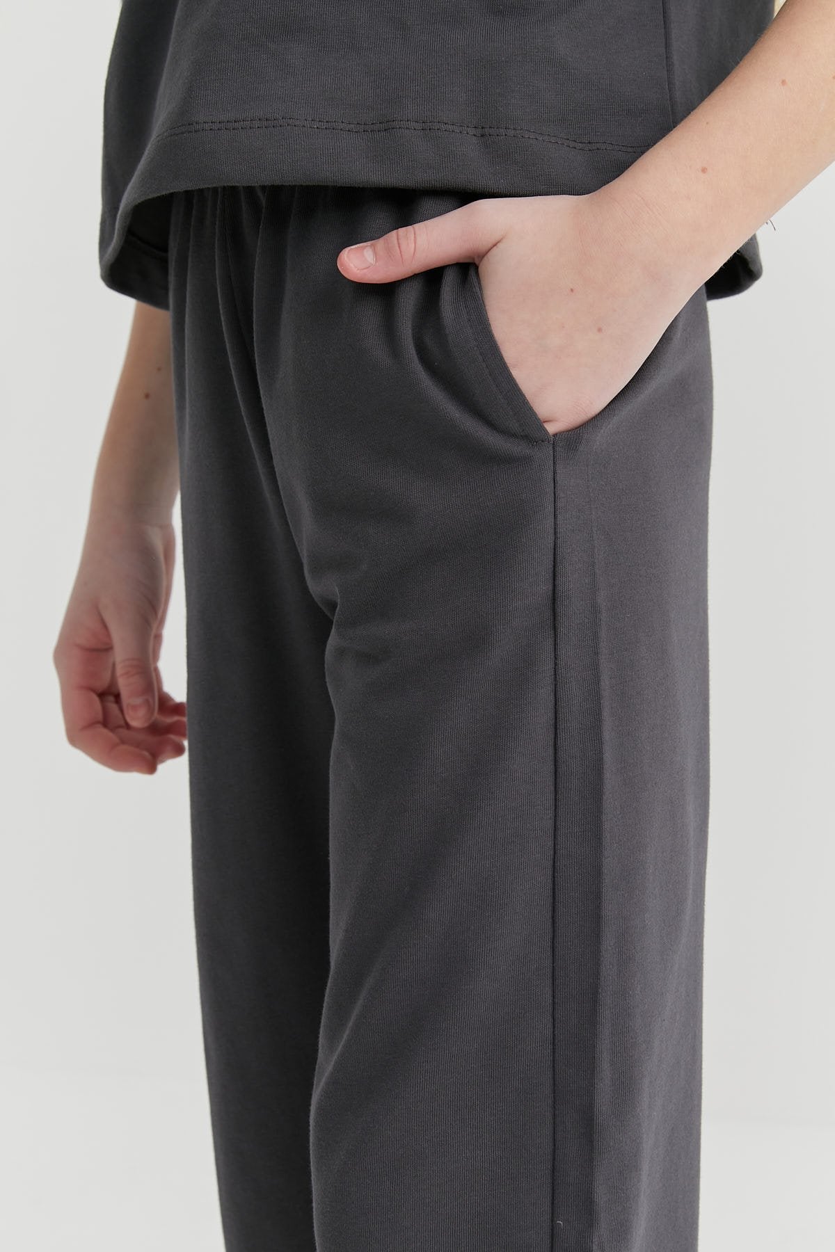Girl's Elastic Waist Sweat Bottom