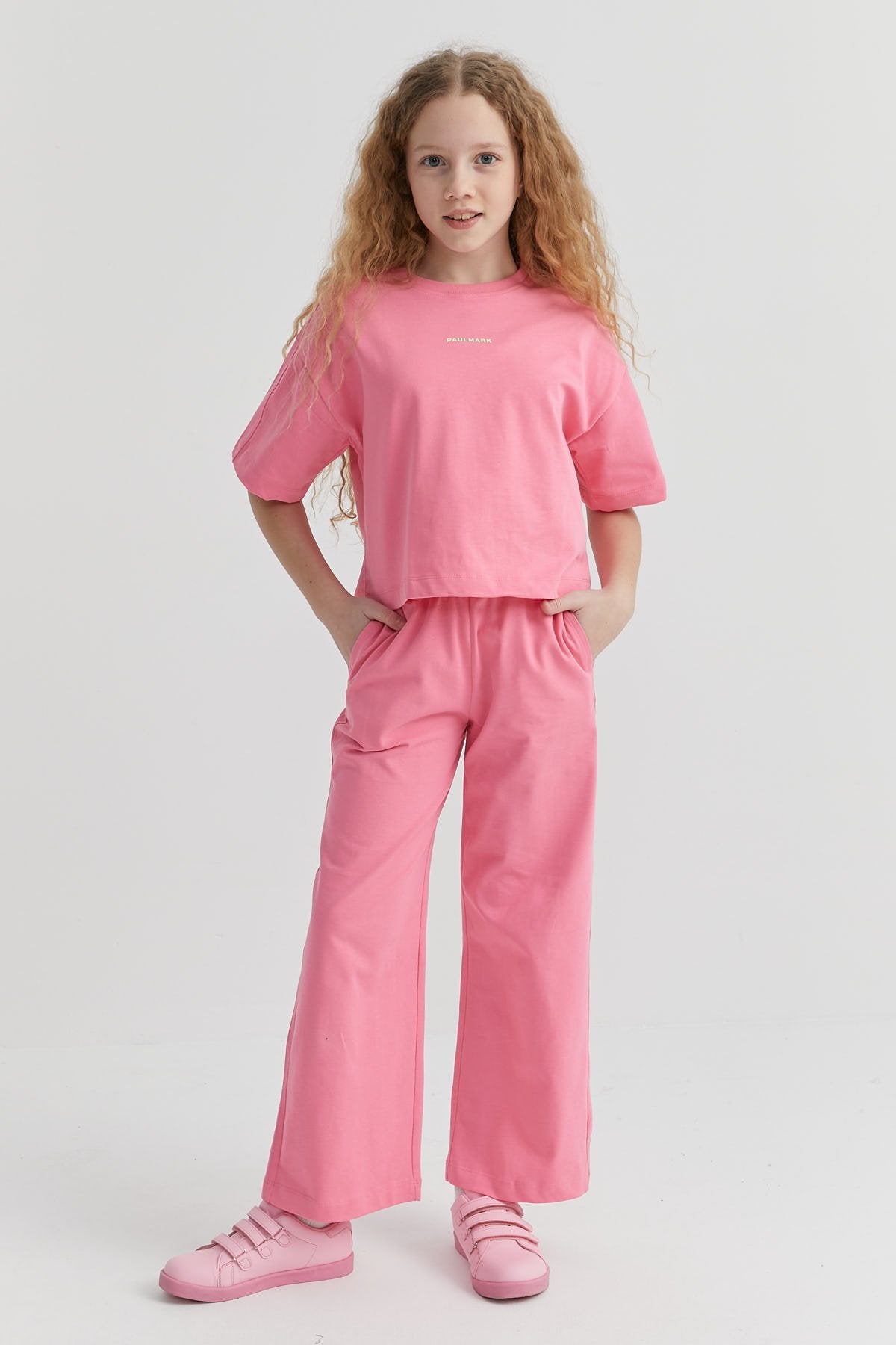 Girl's Elastic Waist Sweat Bottom