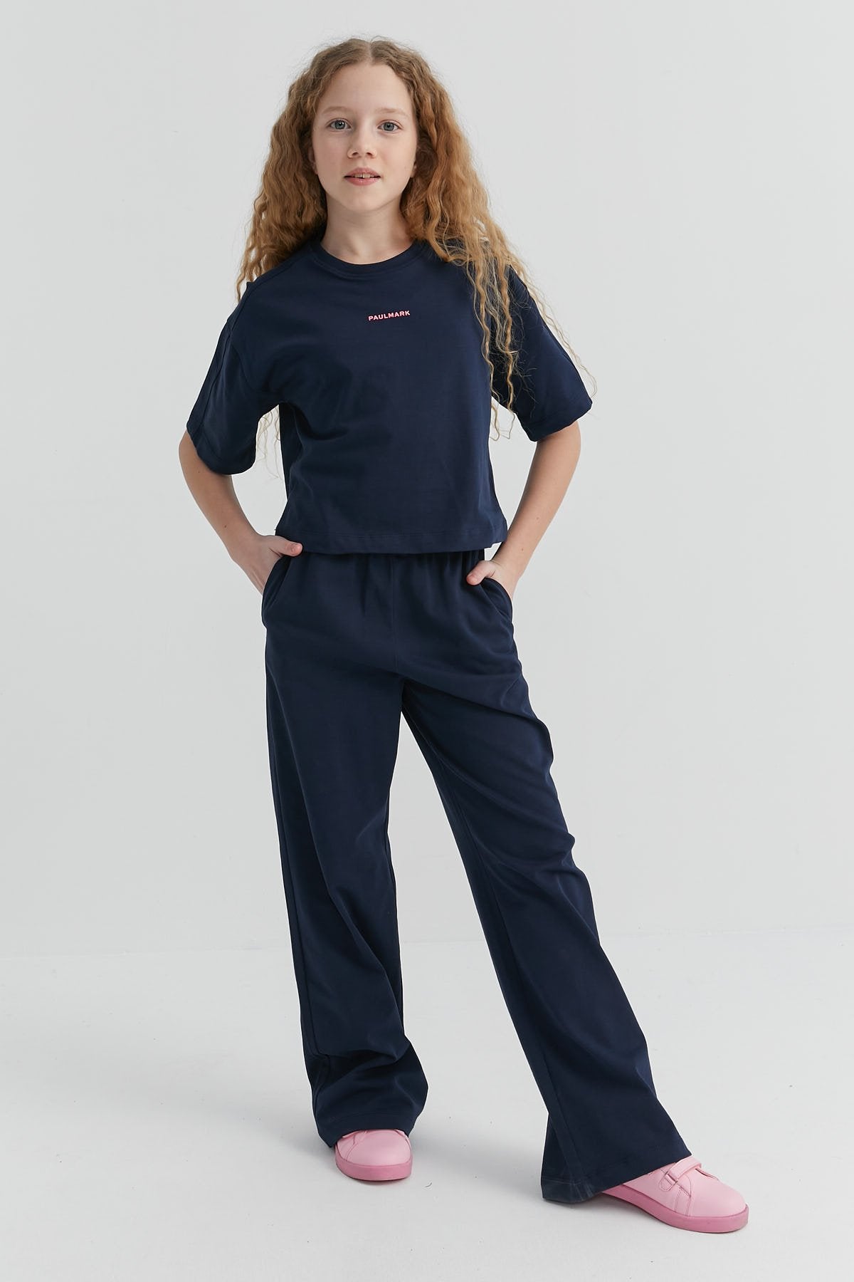 Girl's Elastic Waist Sweat Bottom