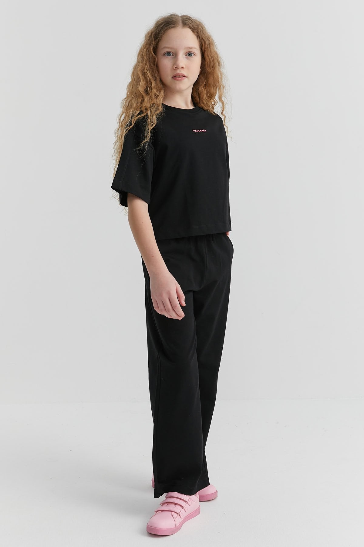 Girl's Elastic Waist Sweat Bottom