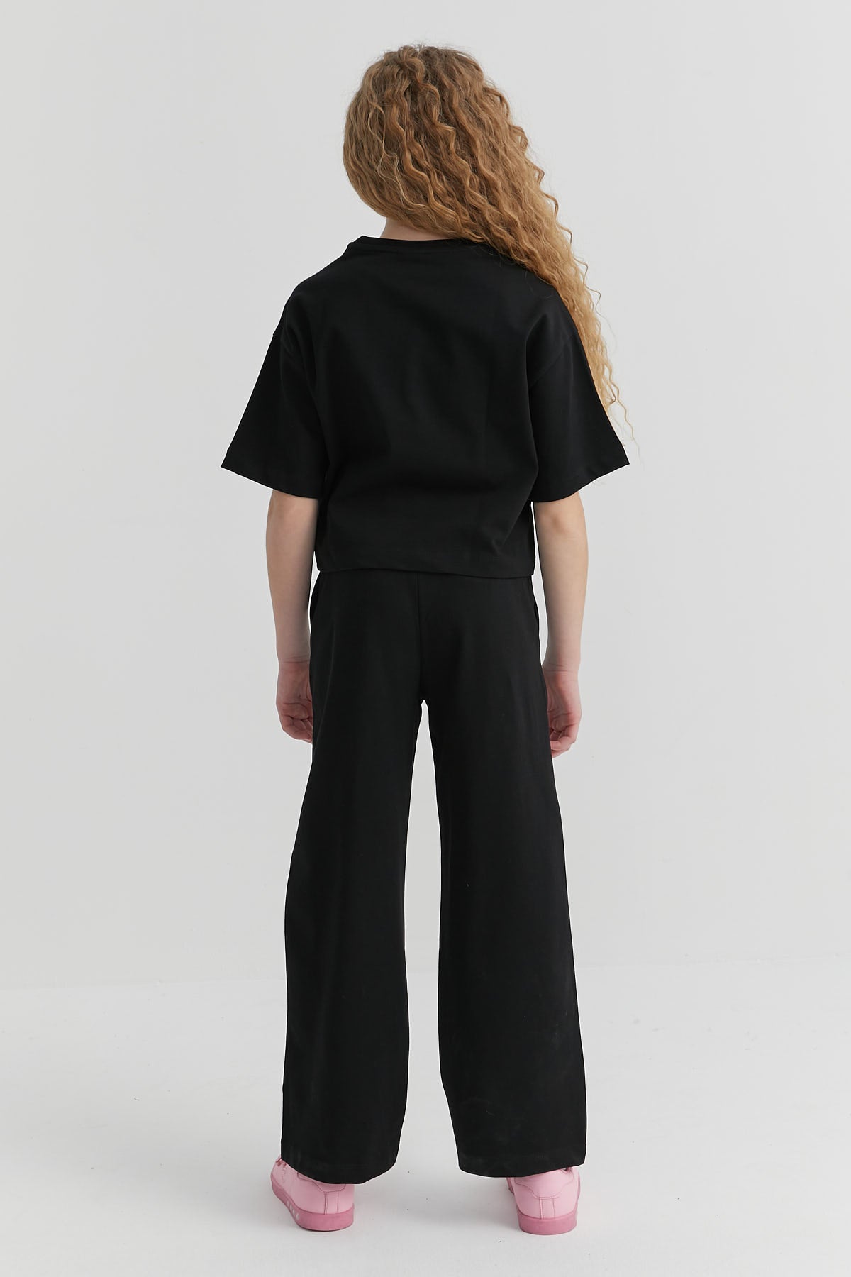 Girl's Elastic Waist Sweat Bottom