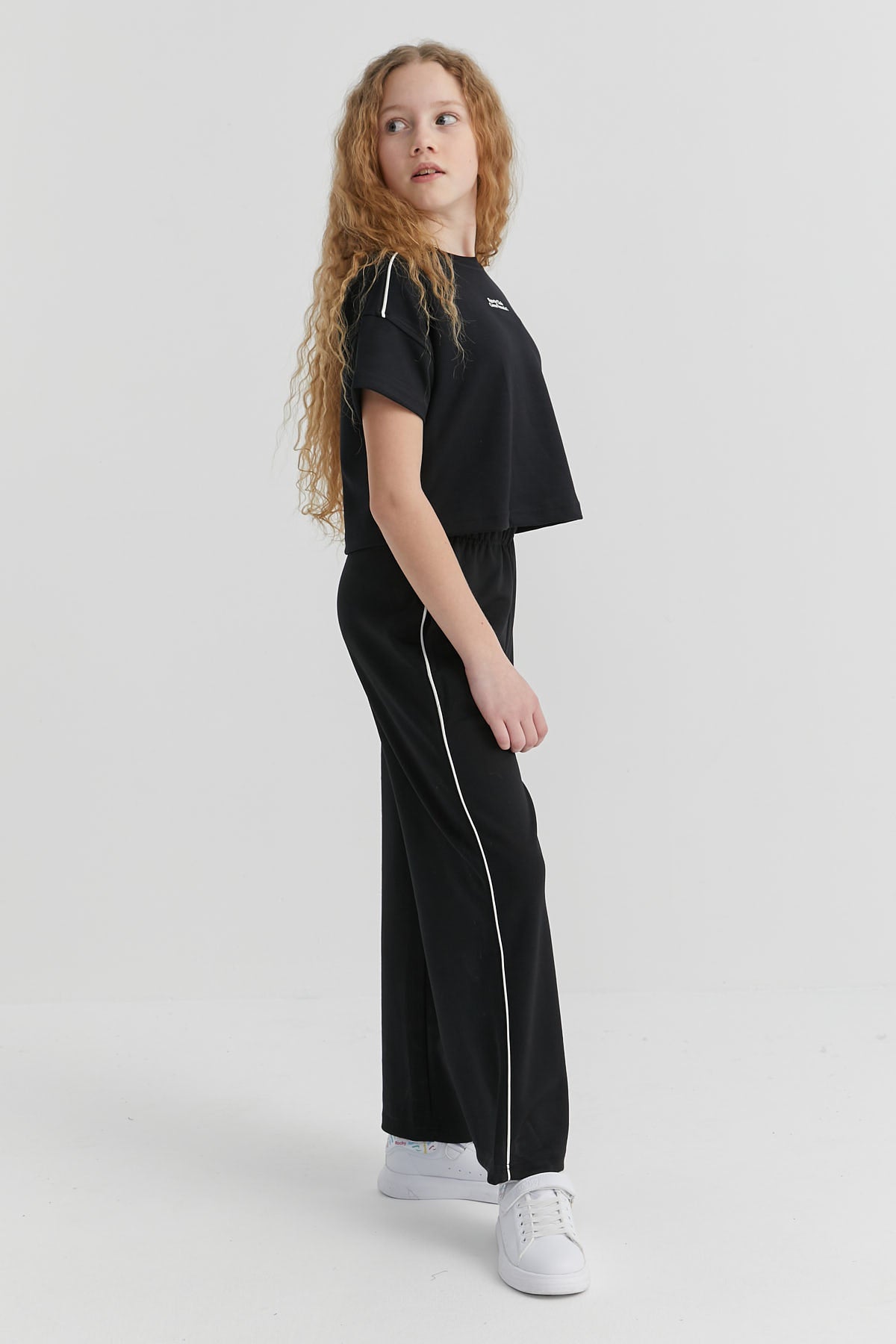 Girl's Elastic Waist Sweat Bottom