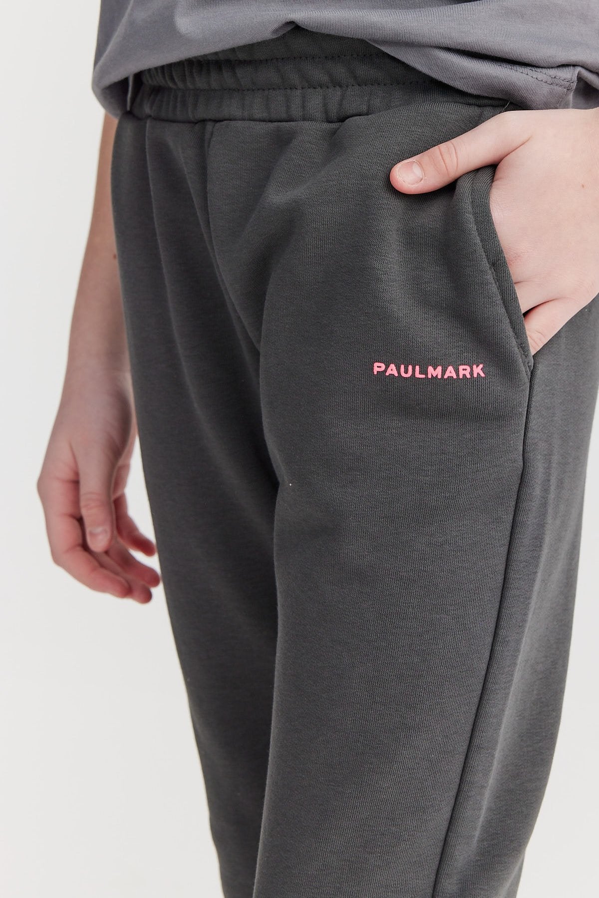 Girl's Sweat Bottom with Elastic Waist and Legs