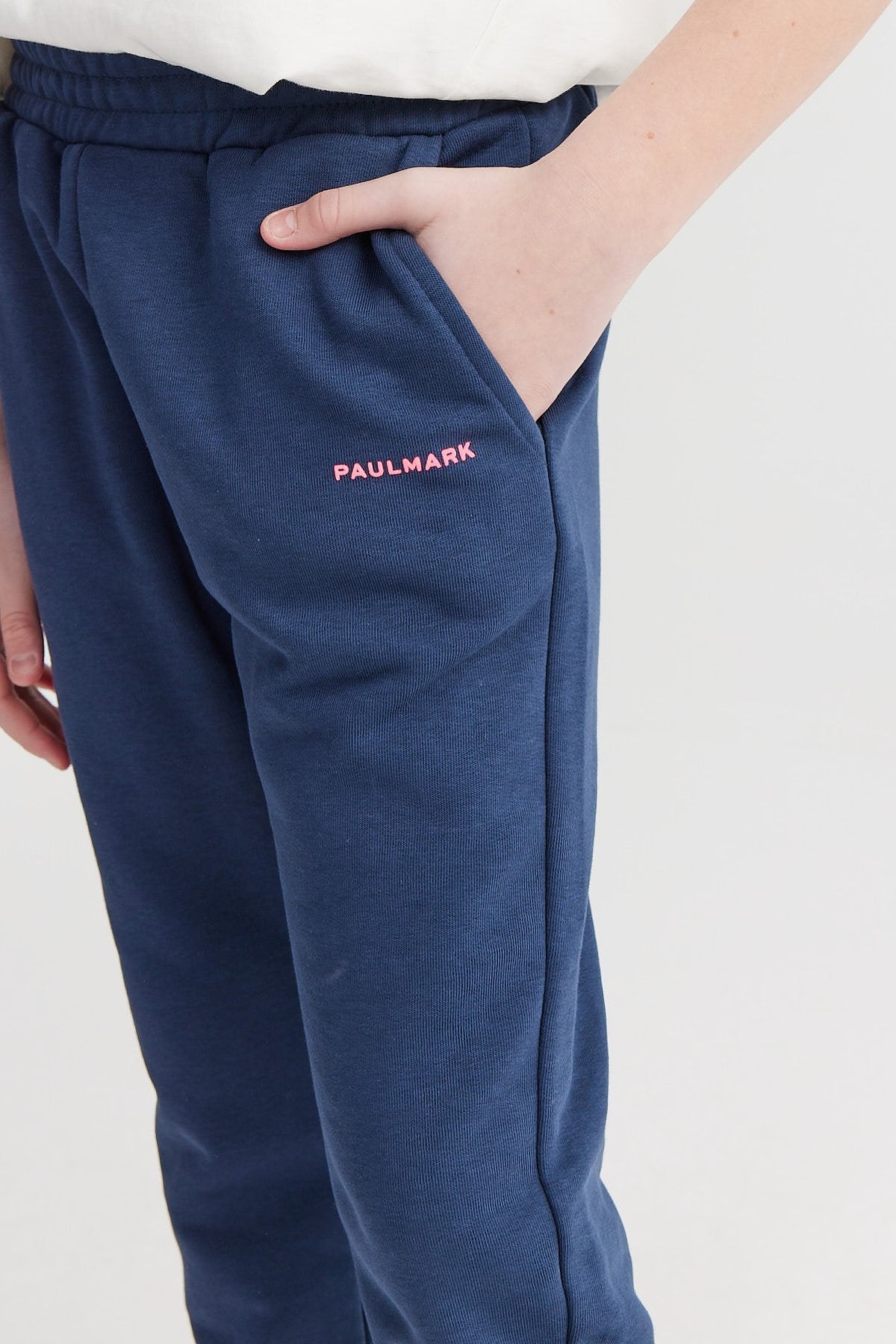 Girl's Sweat Bottom with Elastic Waist and Legs