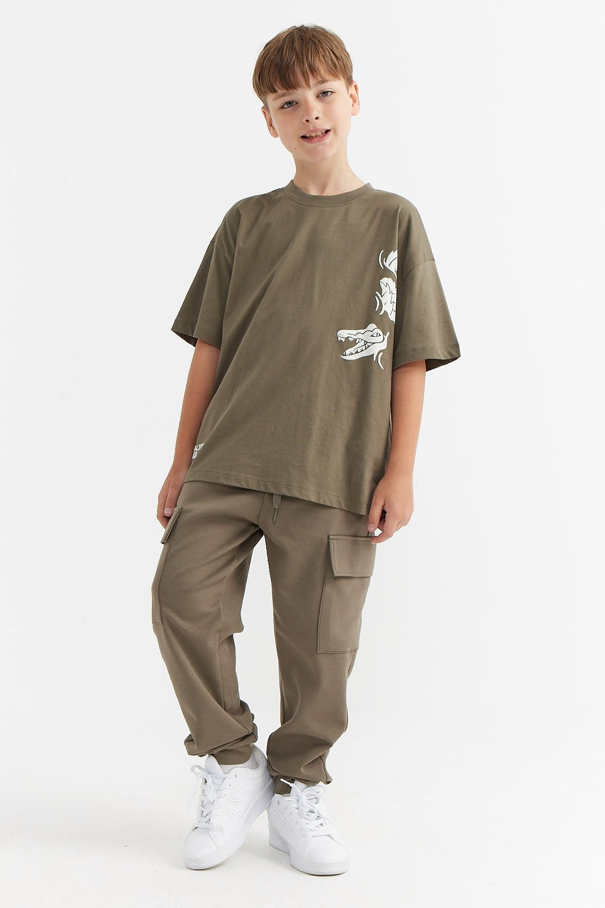 Boys' Cargo Sweat Bottoms with Pockets