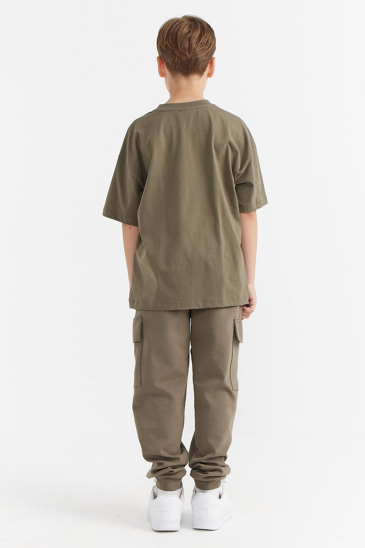 Boys' Cargo Sweat Bottoms with Pockets