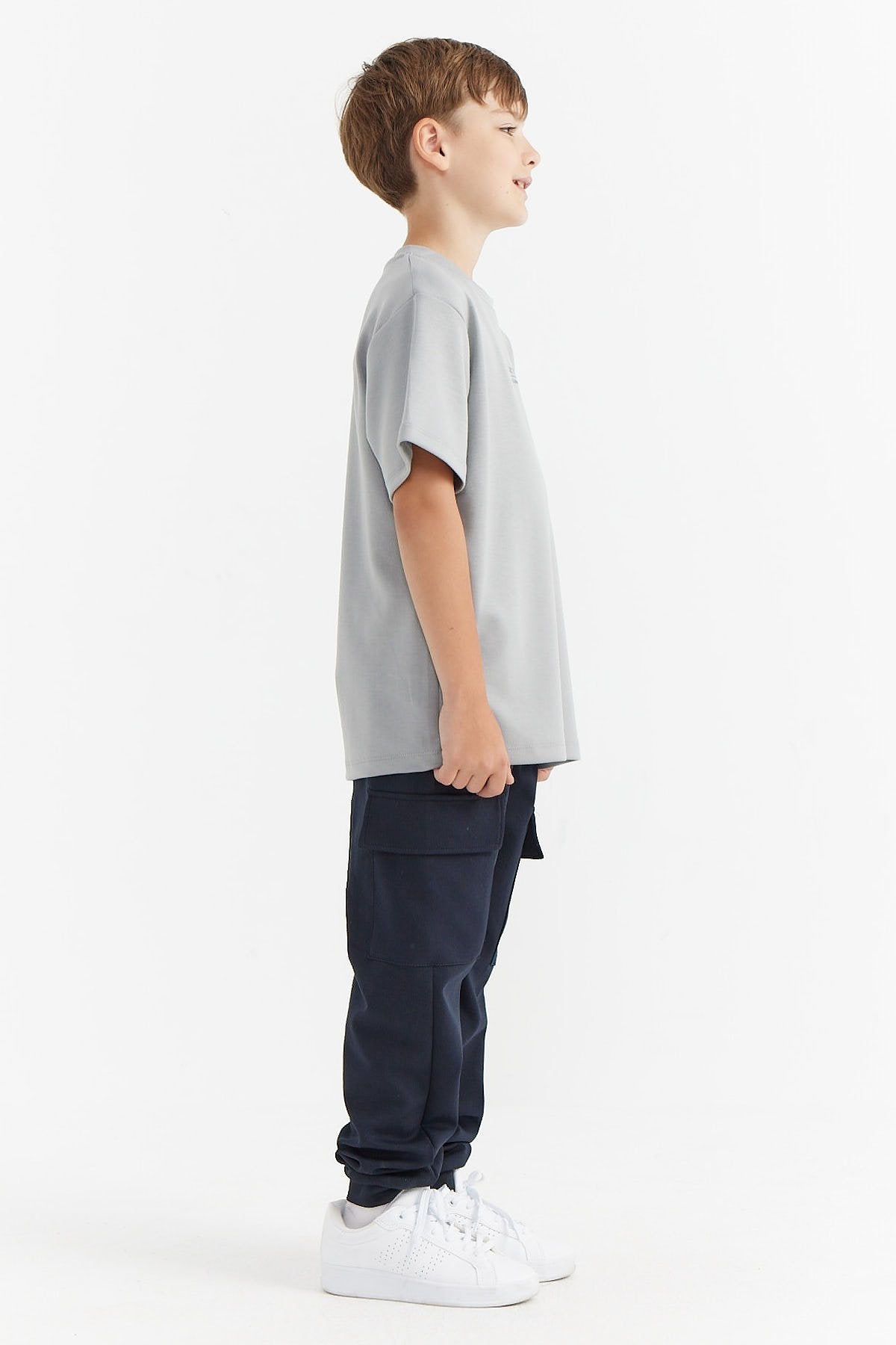Boys' Cargo Sweat Bottoms with Pockets