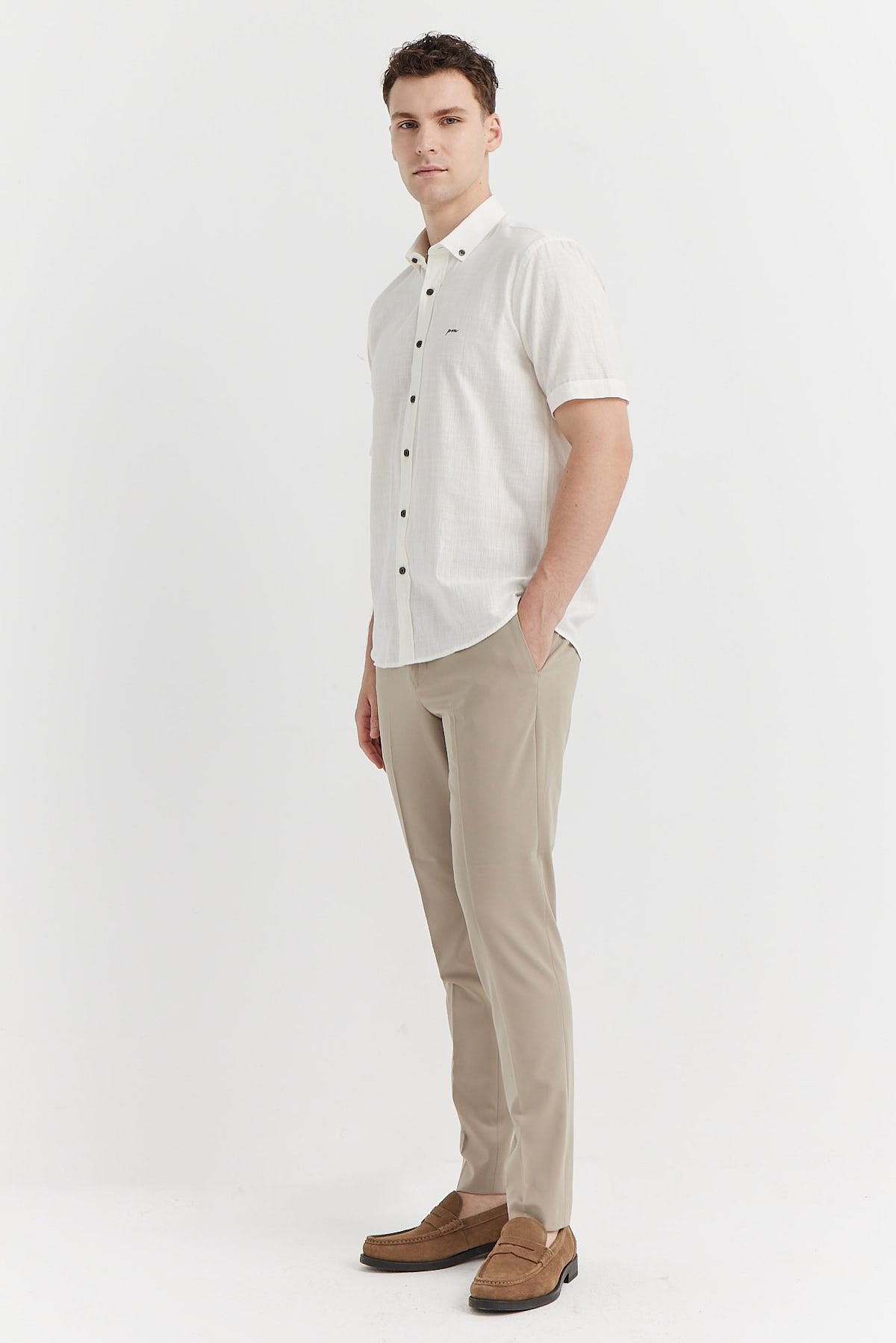 بنطلون رجالي من القماش بقصّة سلیم فیت