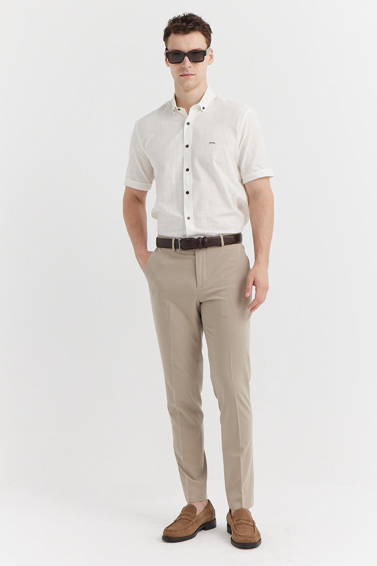 بنطلون رجالي من القماش بقصّة سلیم فیت