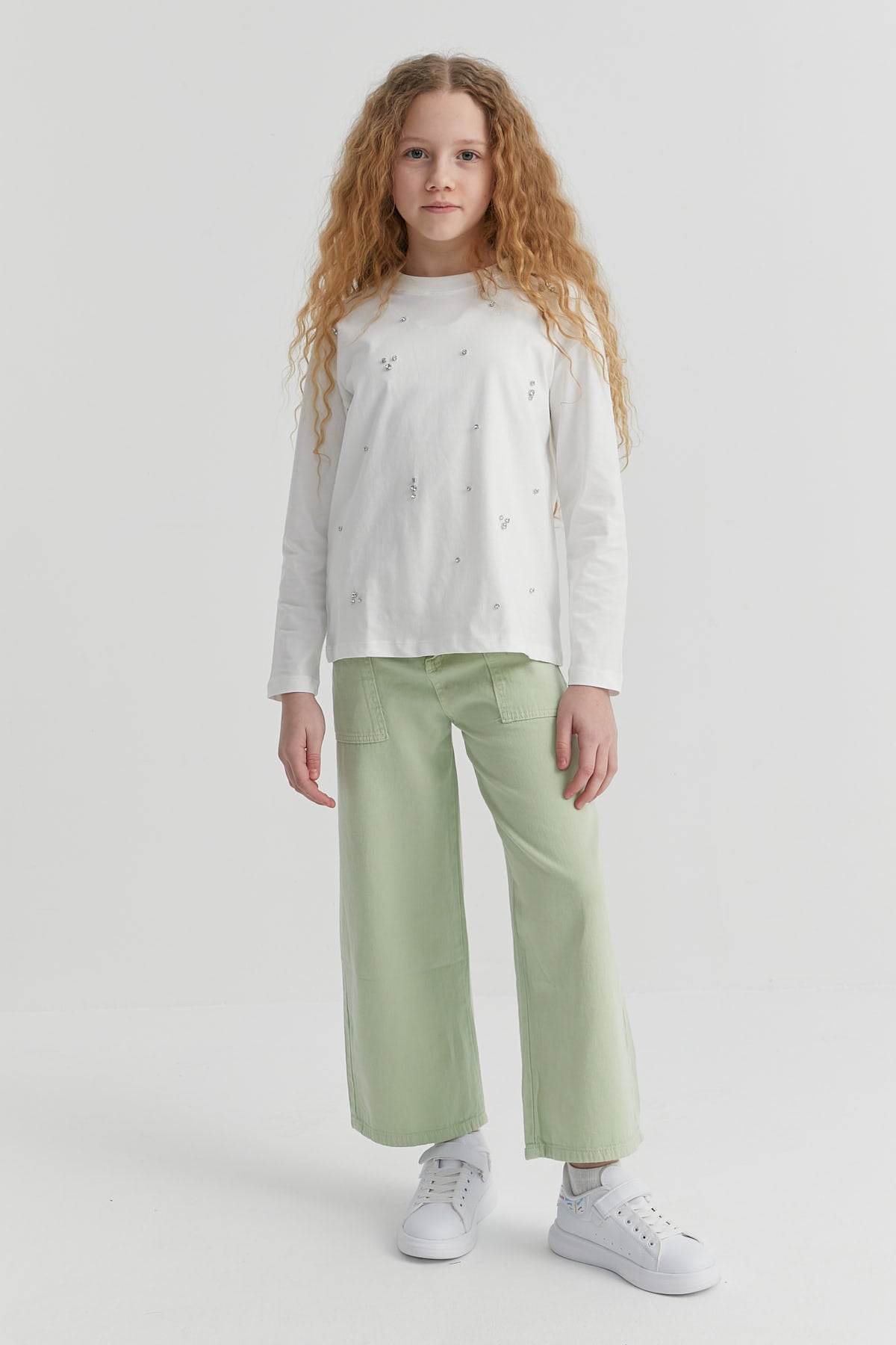 Girl's Wide Leg Short Trousers
