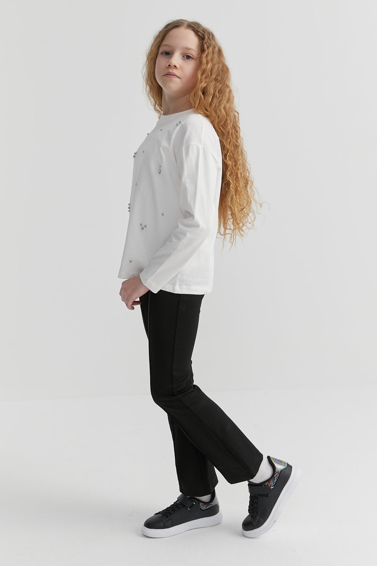 Girl's Front Seamed Leggings