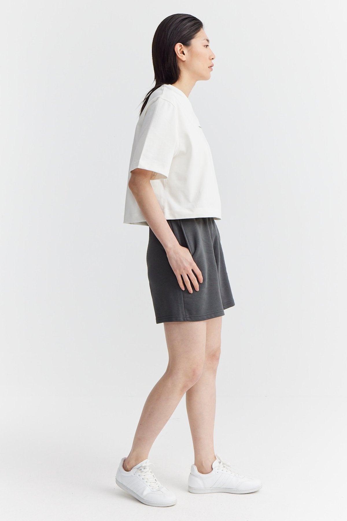 Women's Elastic Waist Paulmark Printed Shorts