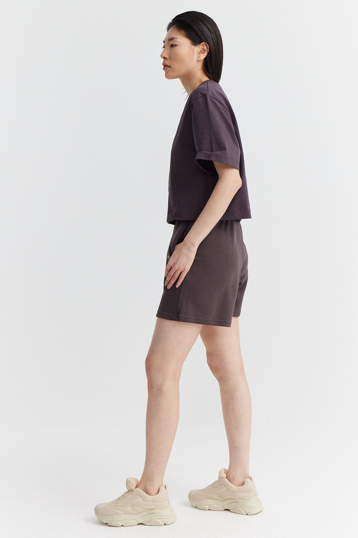 Women's Elastic Waist Paulmark Printed Shorts