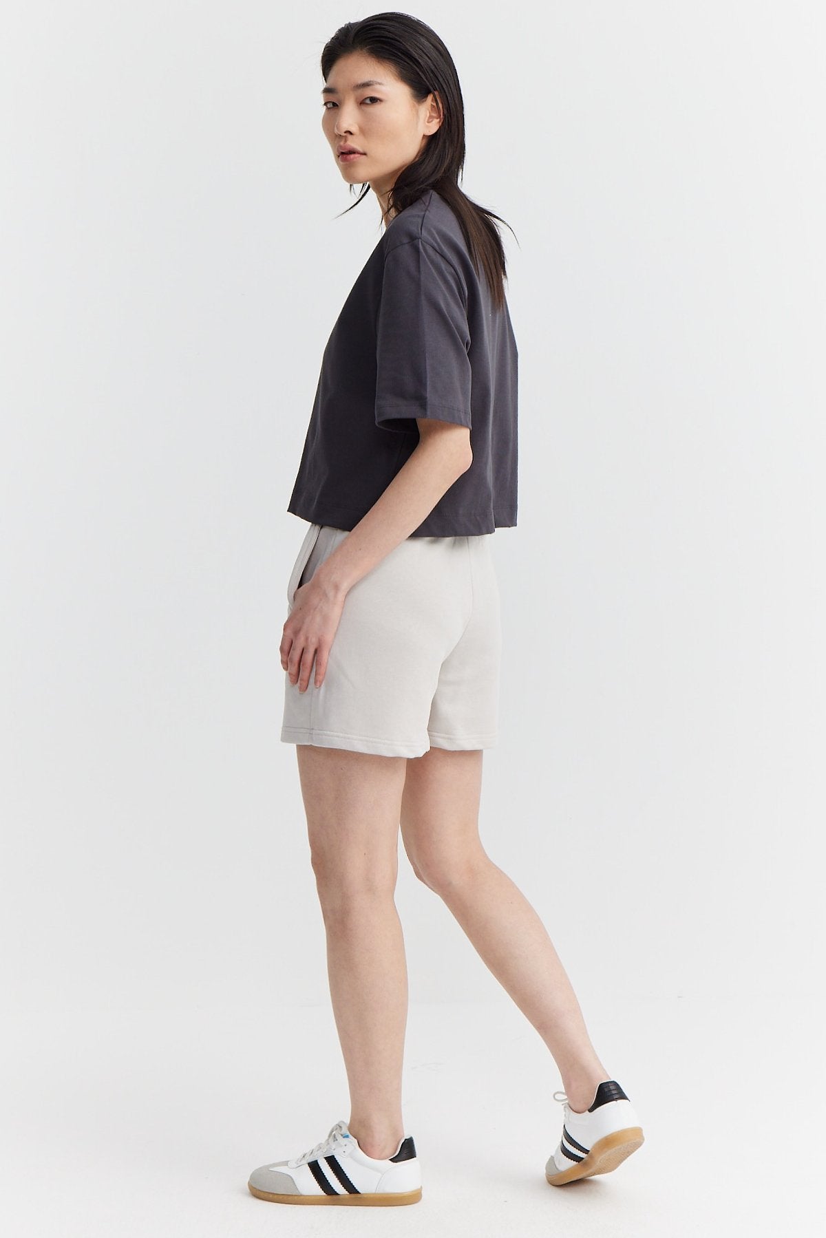 Women's Elastic Waist Paulmark Printed Shorts