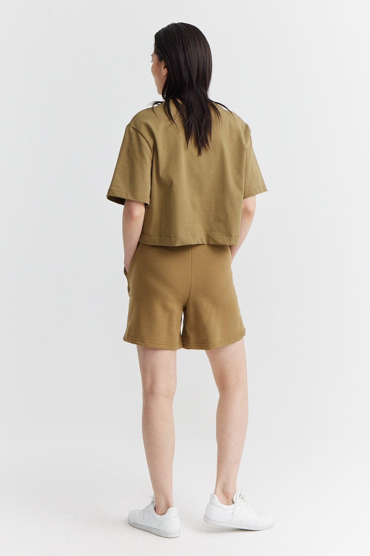 Women's Elastic Waist Paulmark Printed Shorts